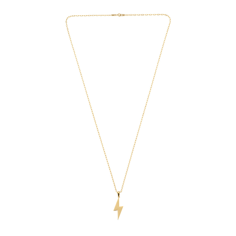 Lightning Necklace in Gold