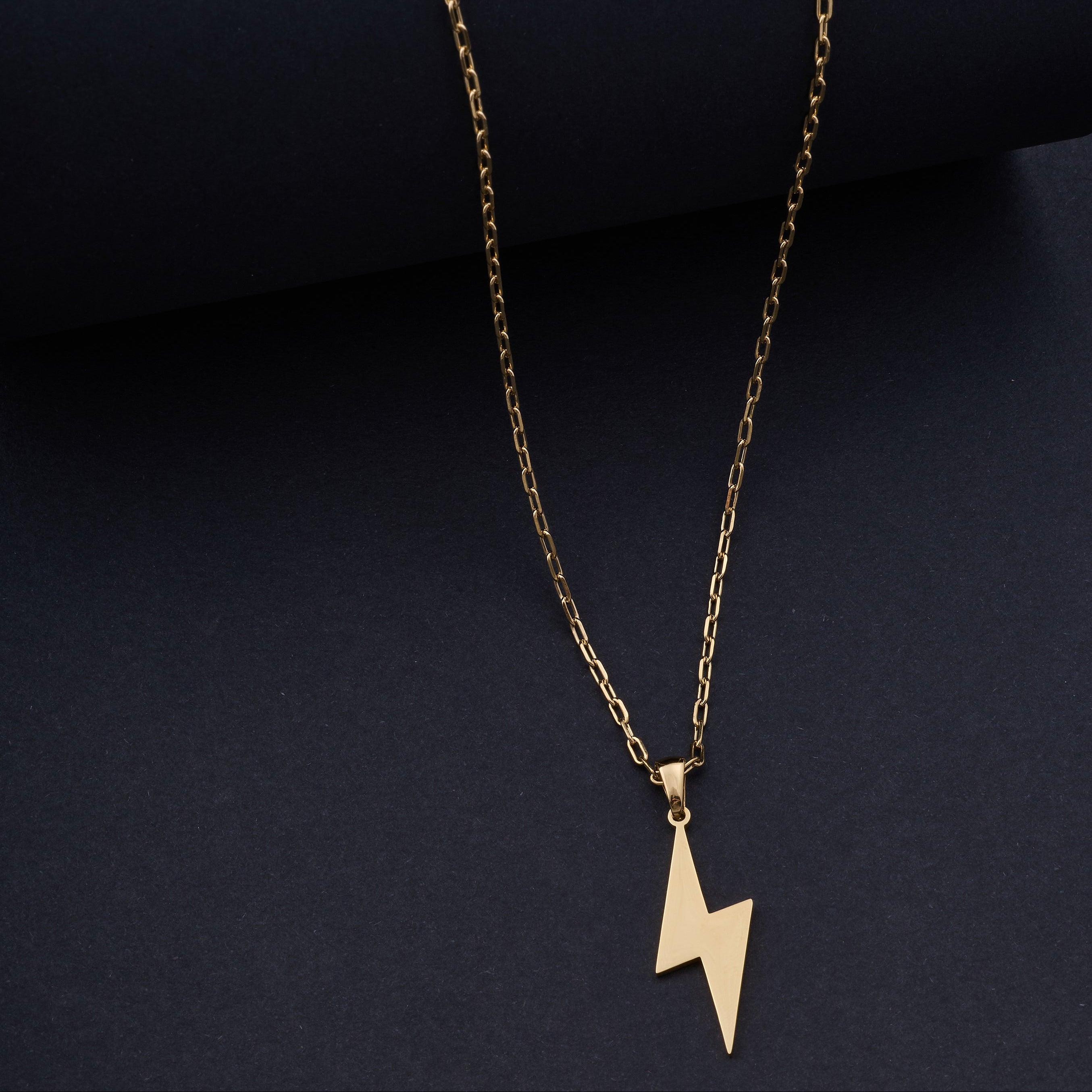 Lightning Necklace in Gold