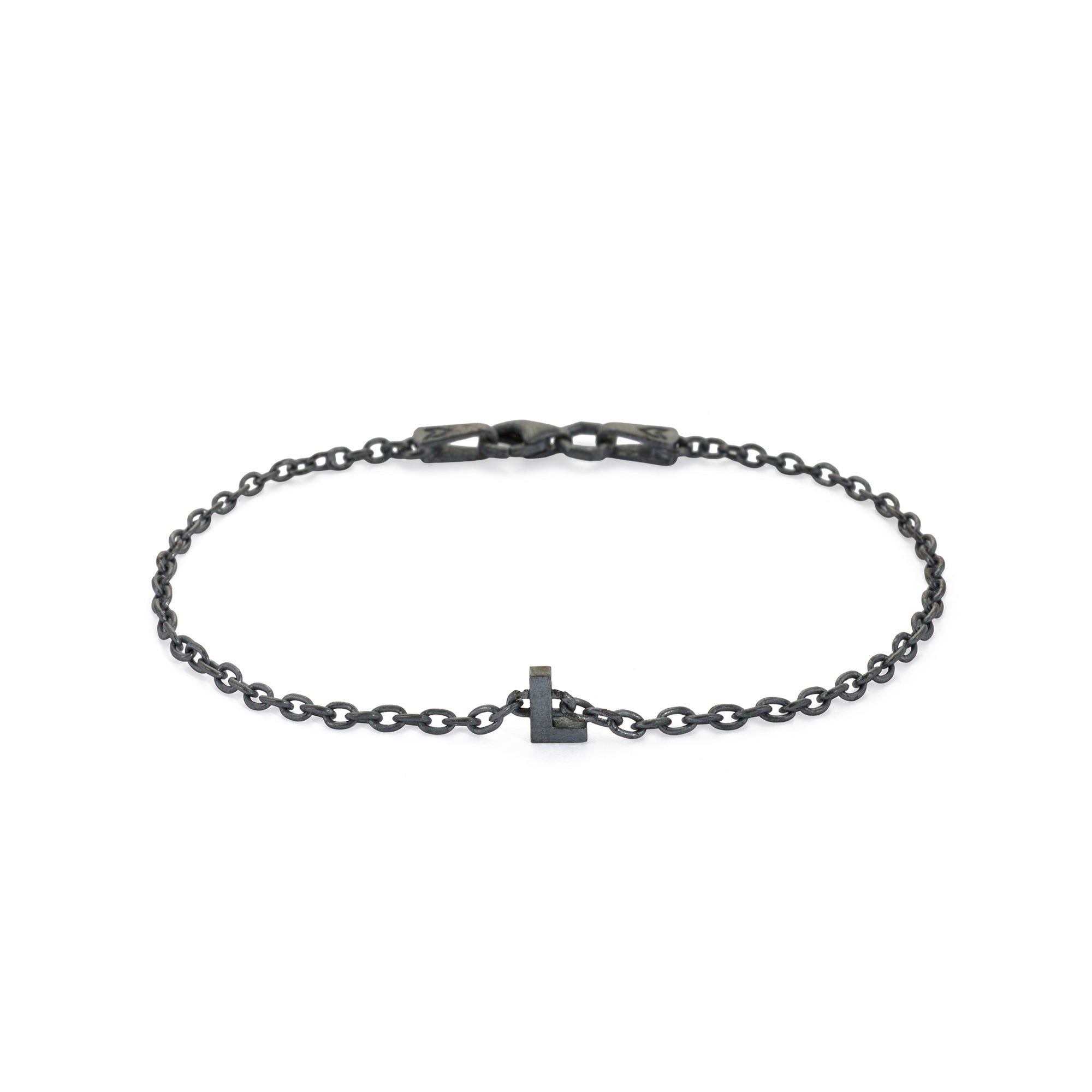 Alphabet Chain Bracelet in Oxide