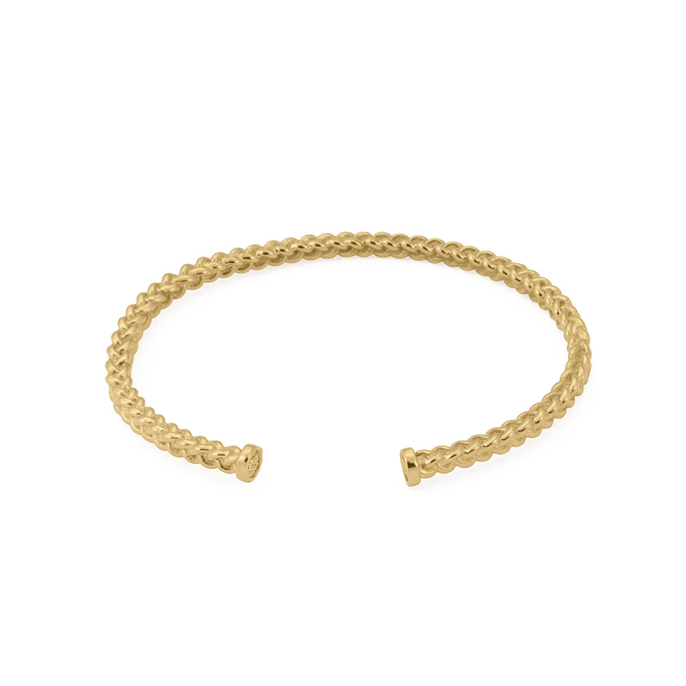 Mesh Bangle in Gold