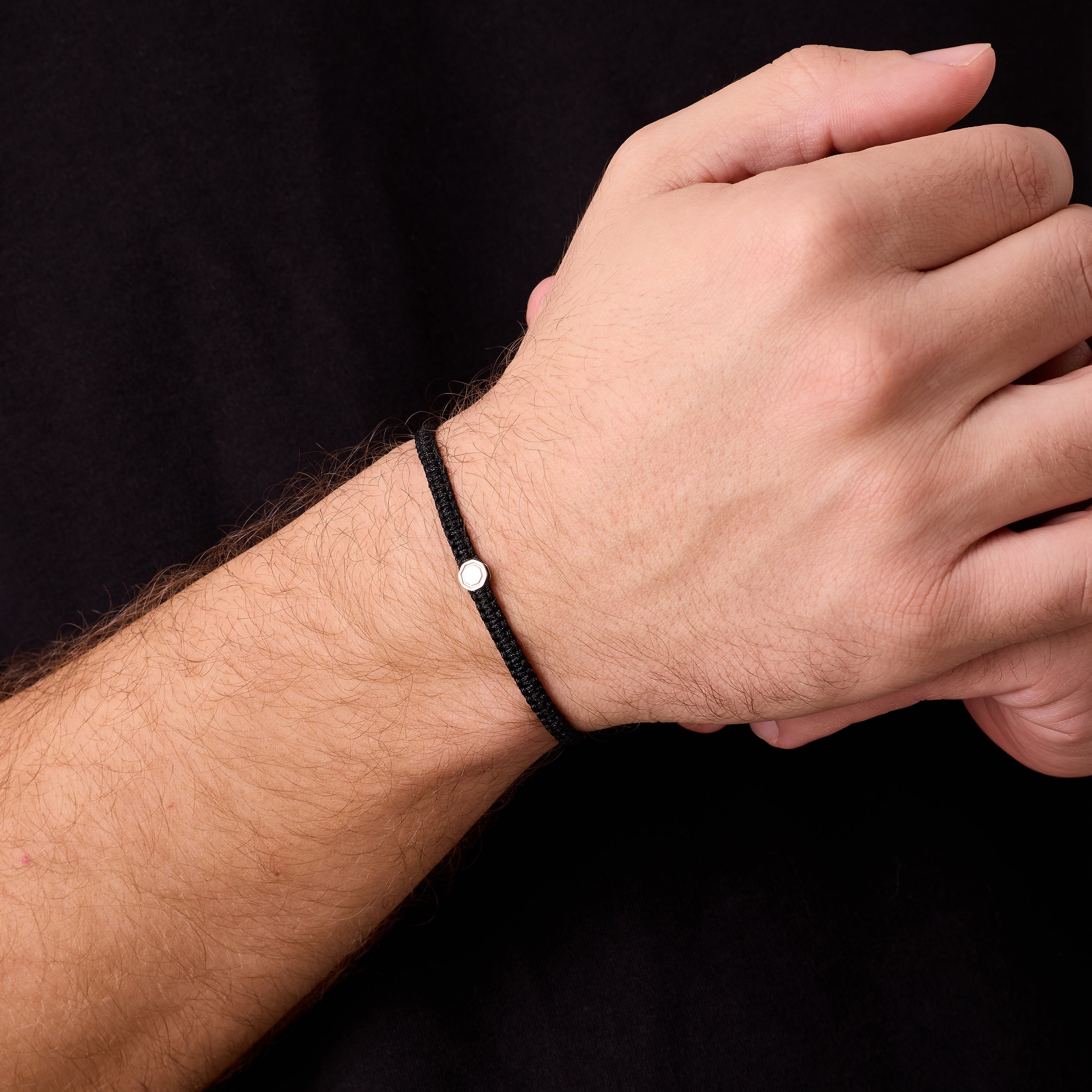 Gümüş Makrome Bileklik