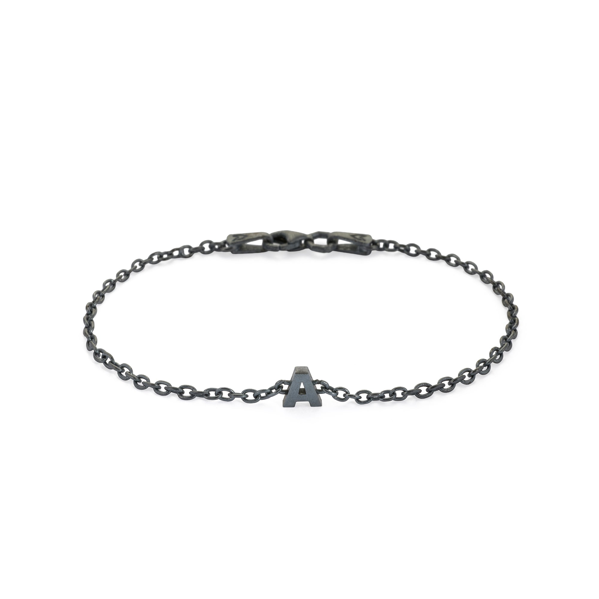 Alphabet Chain Bracelet in Oxide