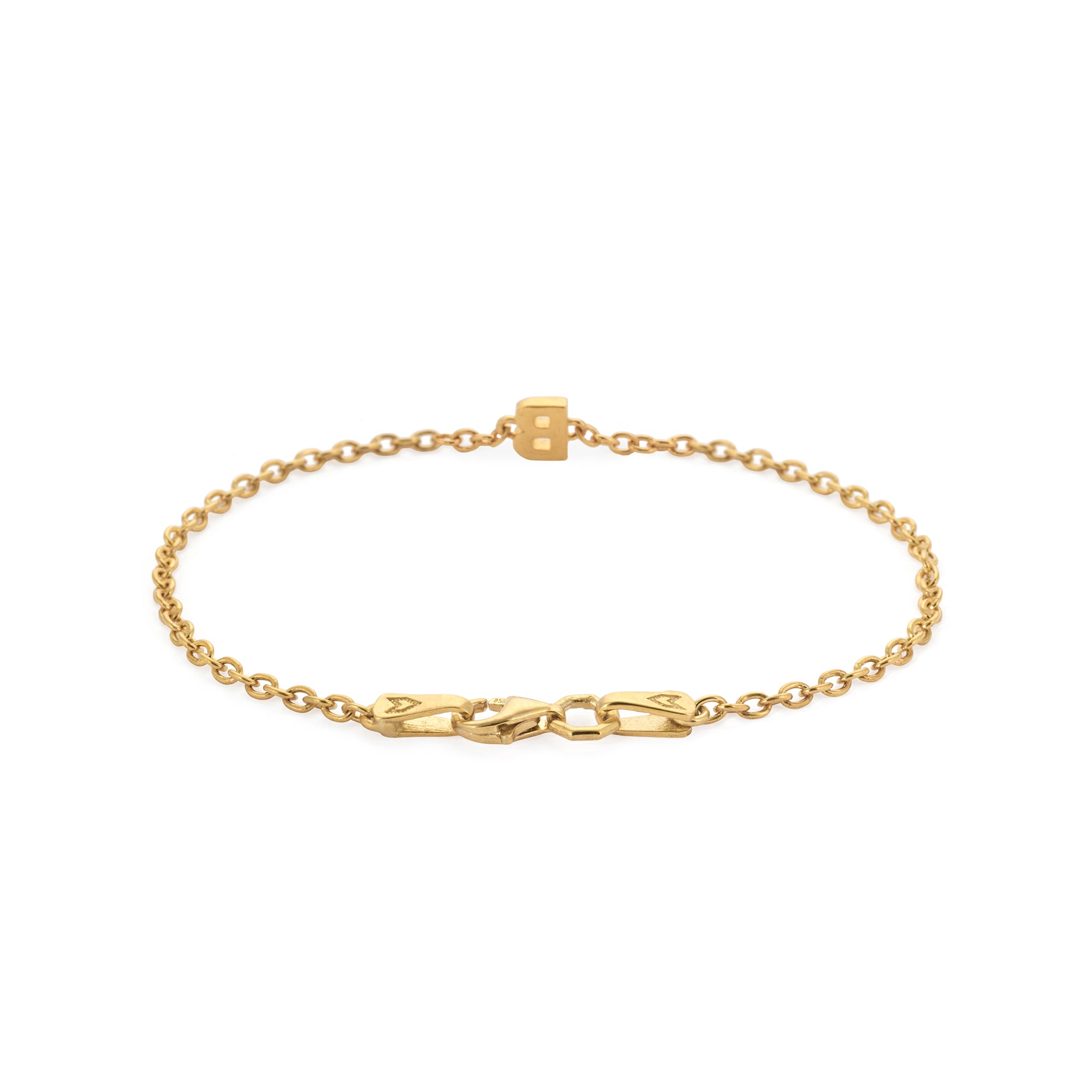 Alphabet Chain Bracelet in Gold