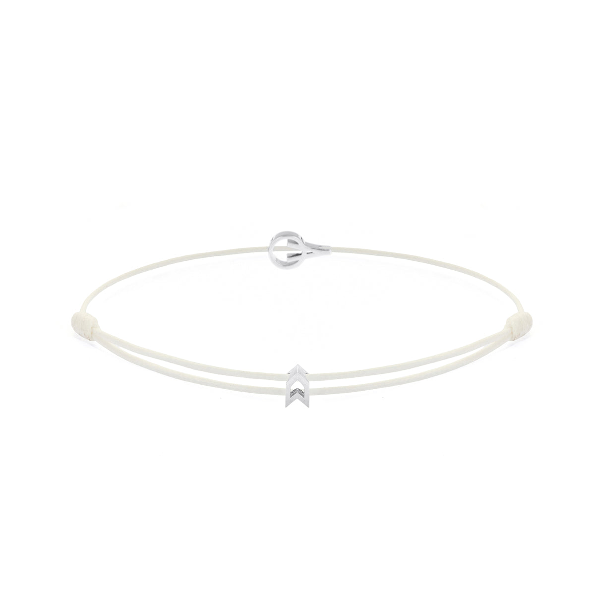White Padel Chance Bracelet in Silver
