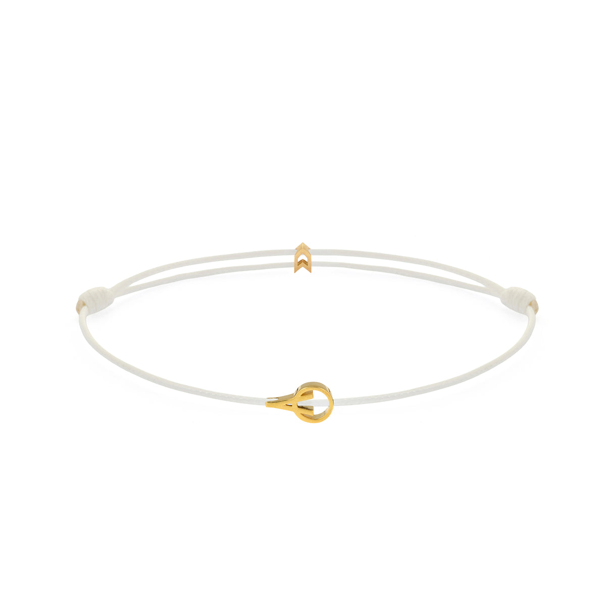 White Padel Chance Bracelet In Gold