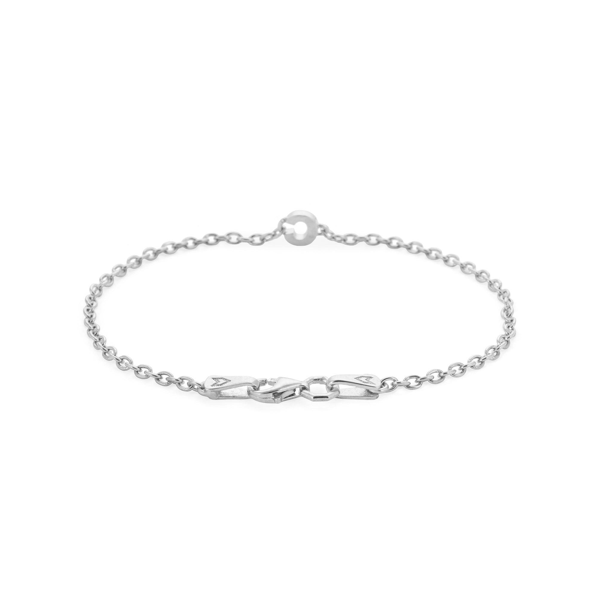 Alphabet Chain Bracelet in Silver