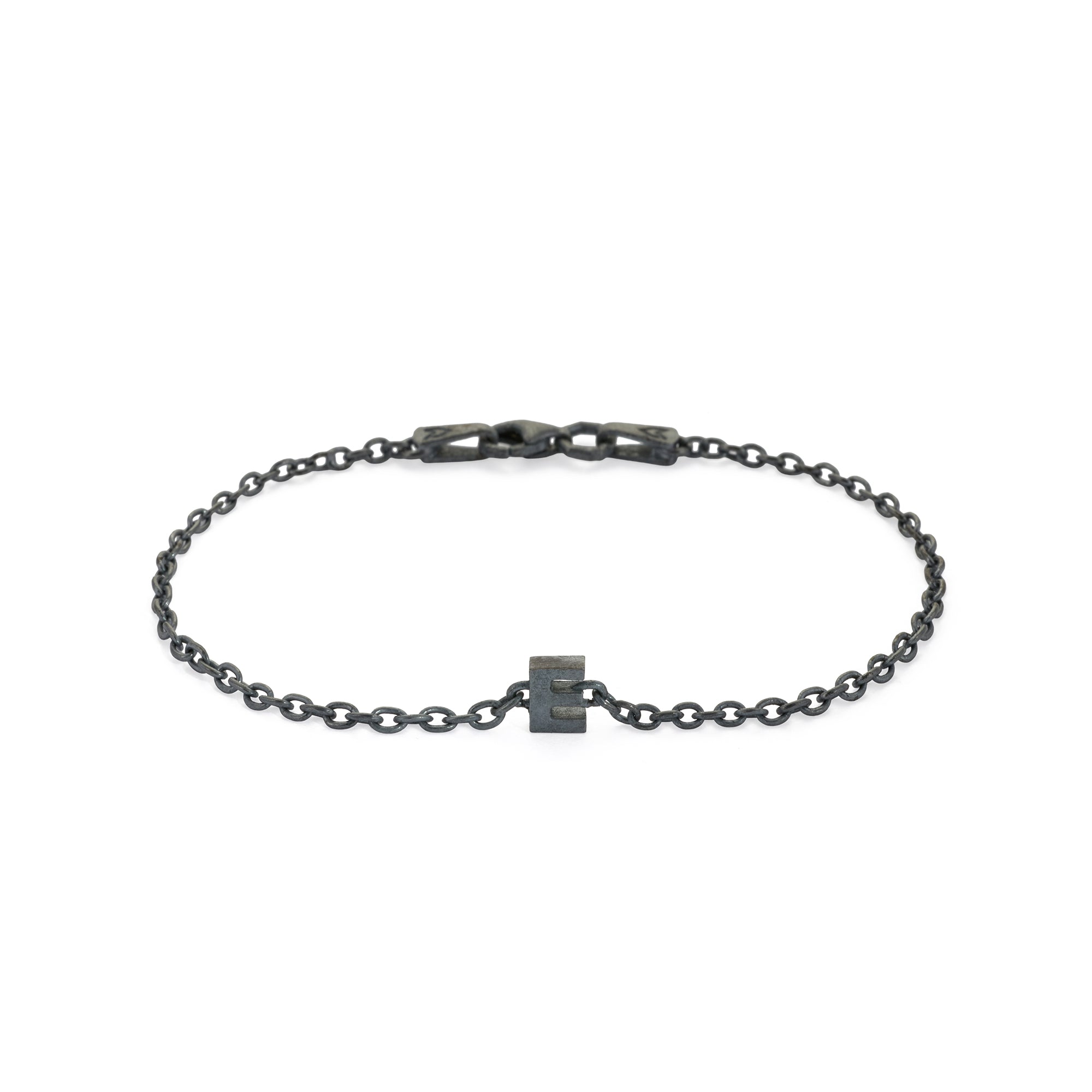 Alphabet Chain Bracelet in Oxide