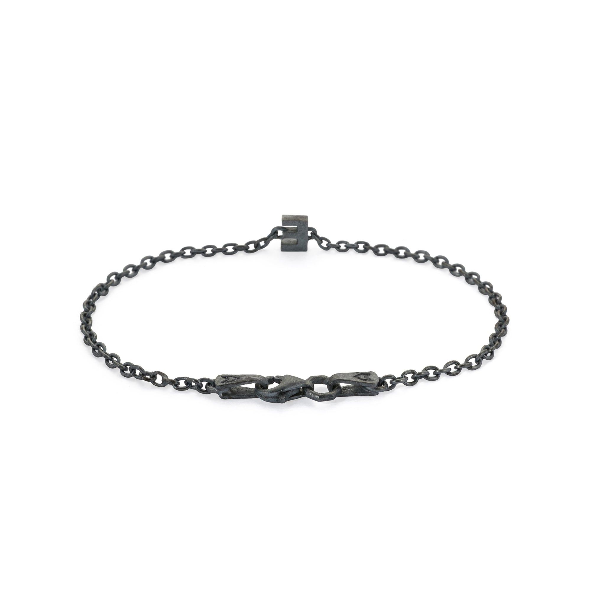 Alphabet Chain Bracelet in Oxide