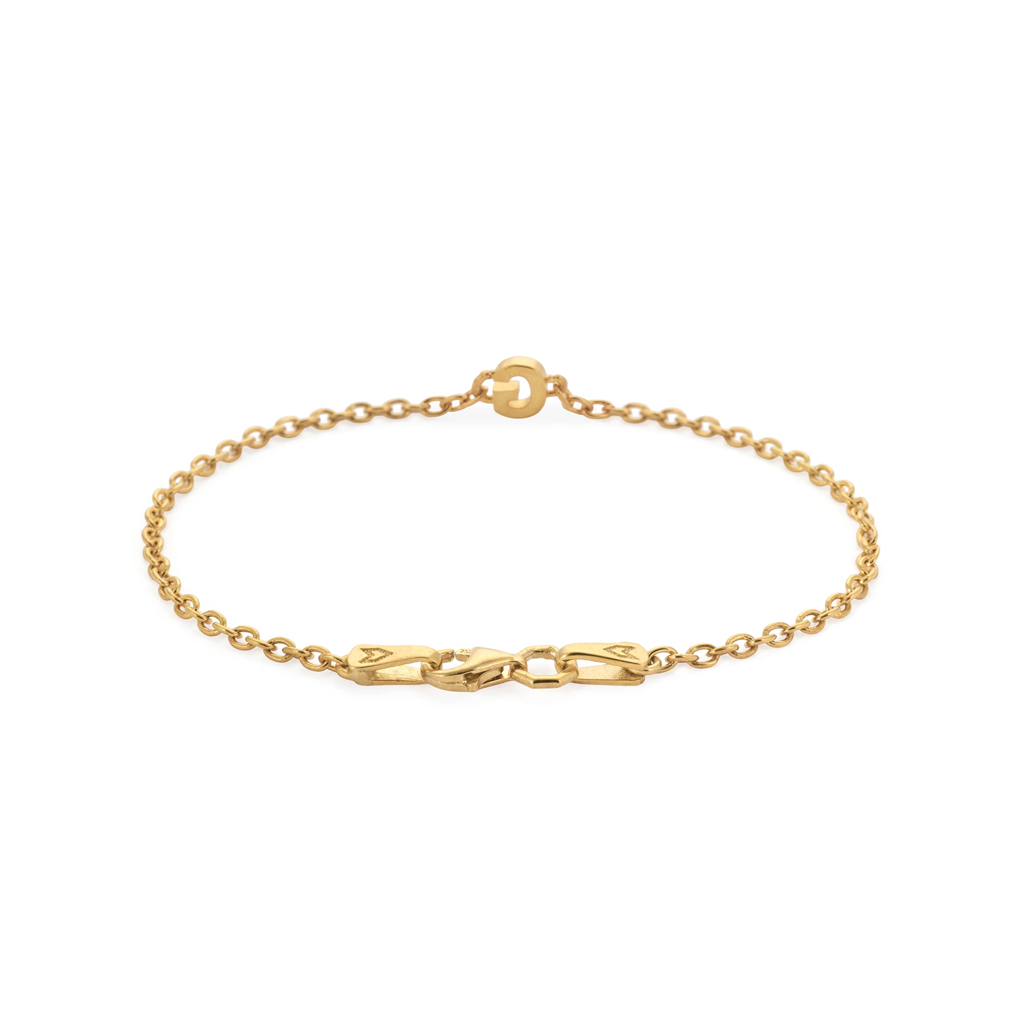 Alphabet Chain Bracelet in Gold