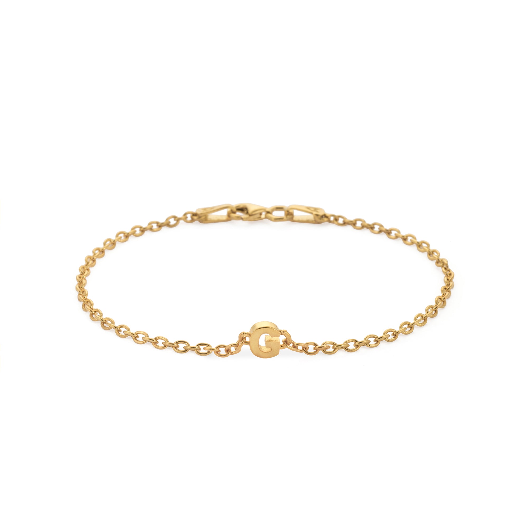 Alphabet Chain Bracelet in Gold