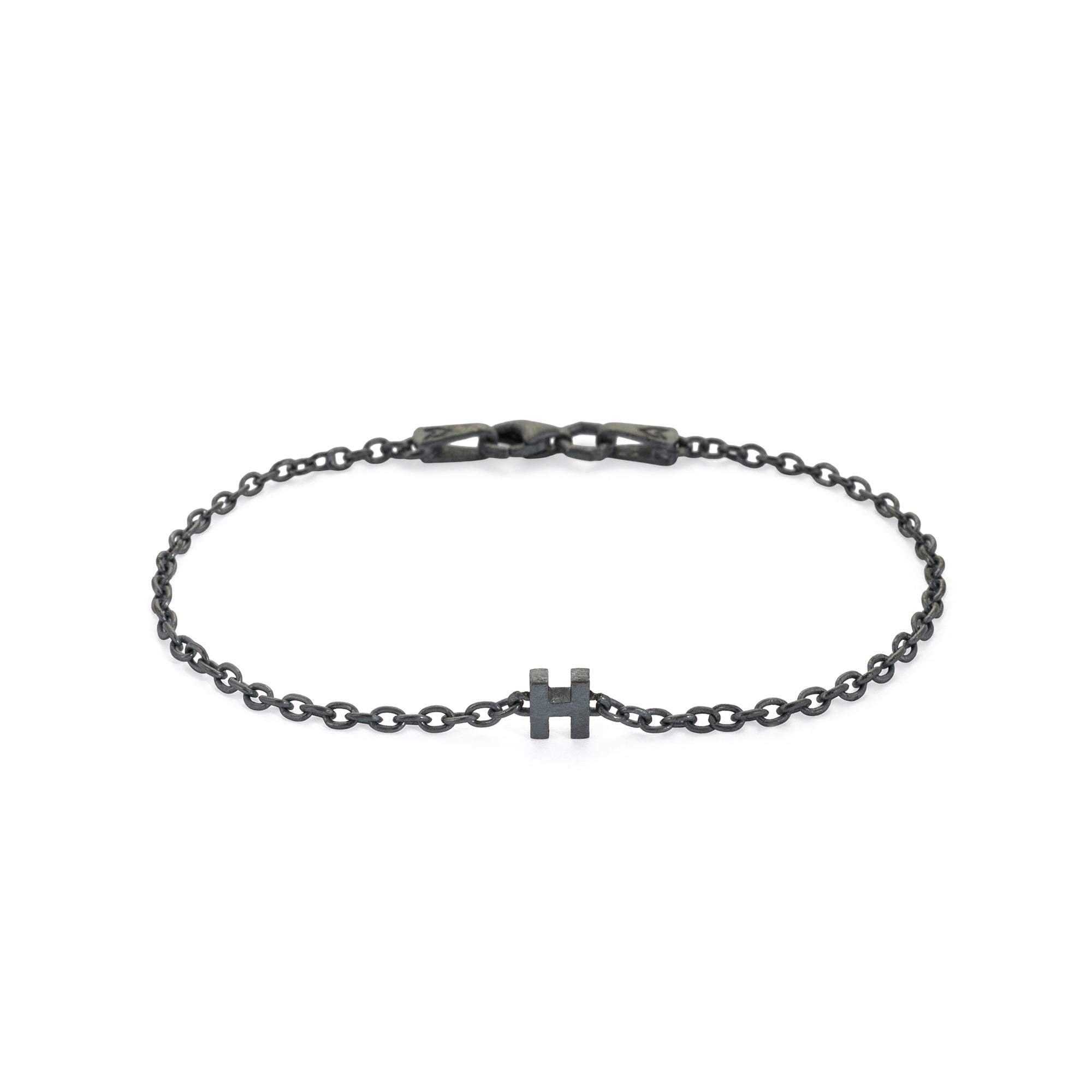 Alphabet Chain Bracelet in Oxide