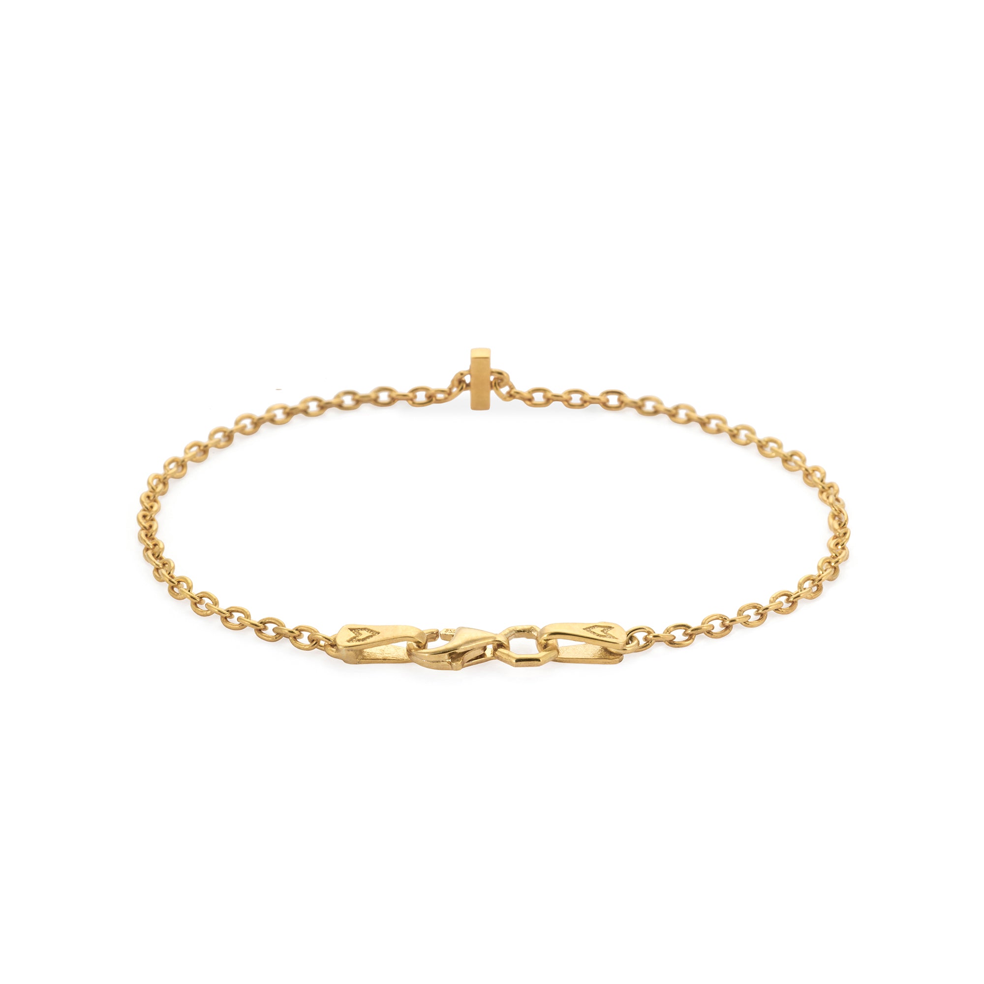 Alphabet Chain Bracelet in Gold