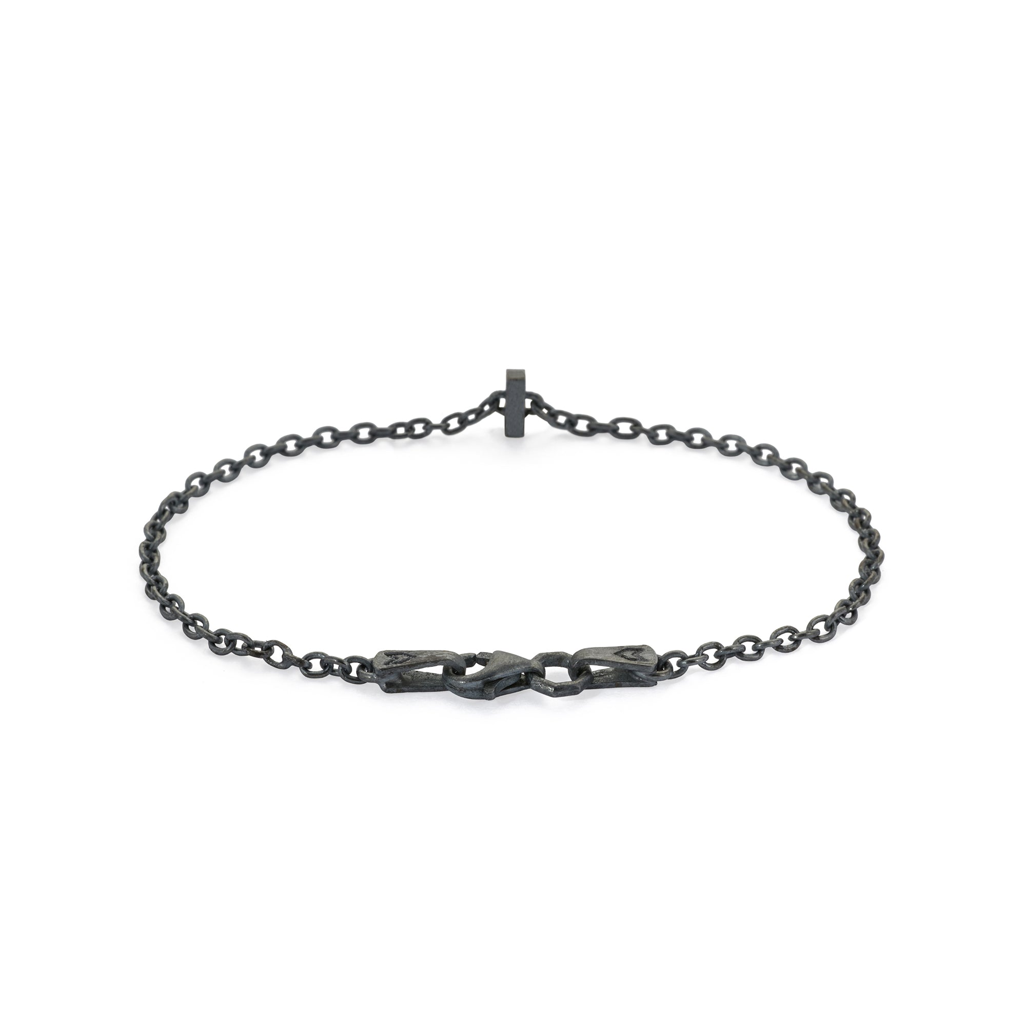 Alphabet Chain Bracelet in Oxide