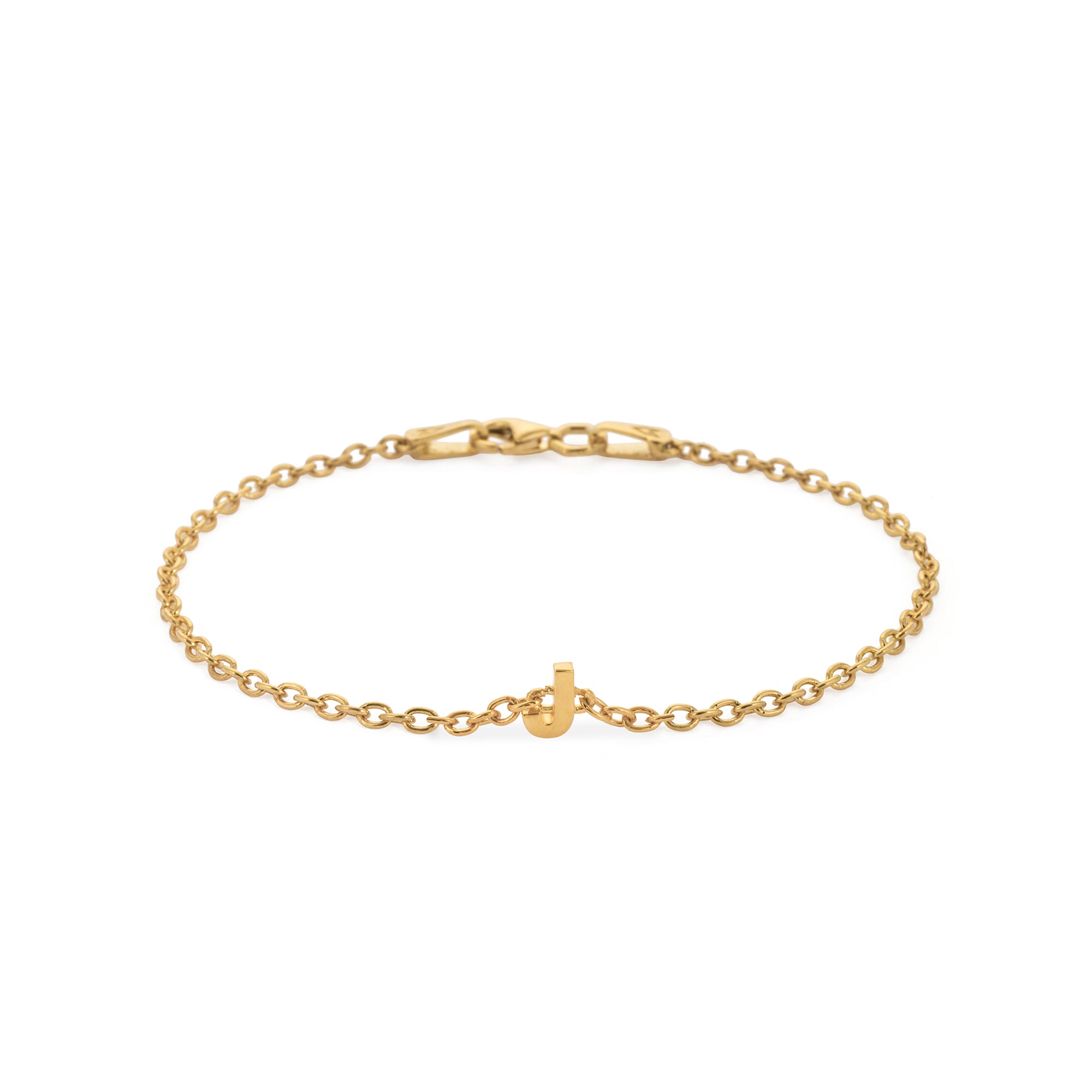 Alphabet Chain Bracelet in Gold