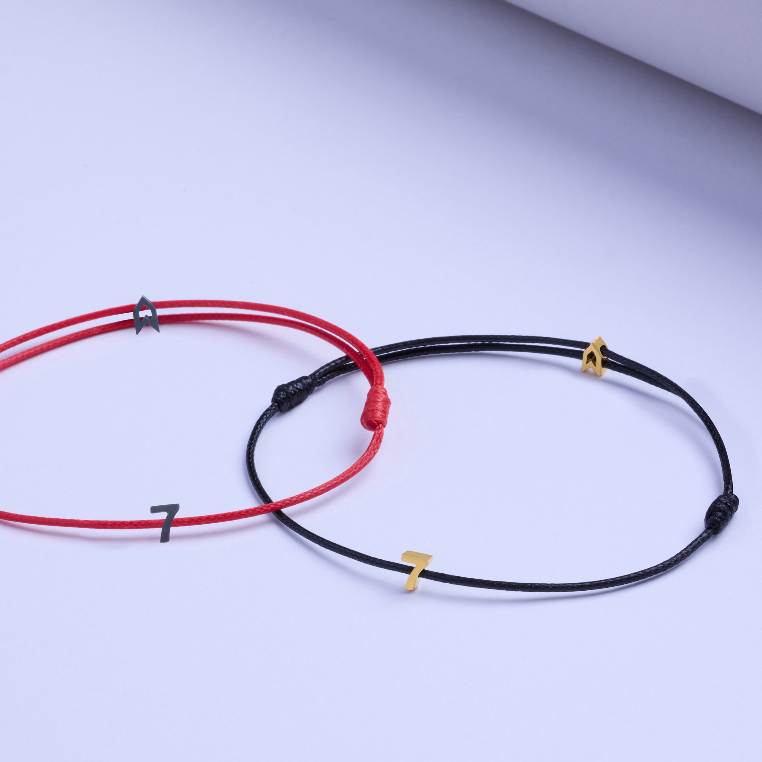 Oksit Kaplamalı Kırmızı Rakamlı Şans Bileziği