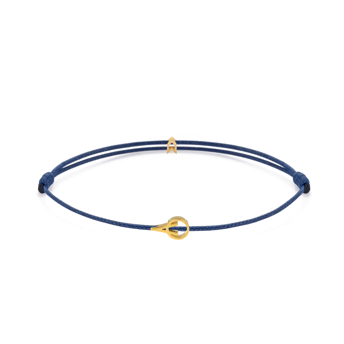 Navy Blue Padel Chance Bracelet in Gold