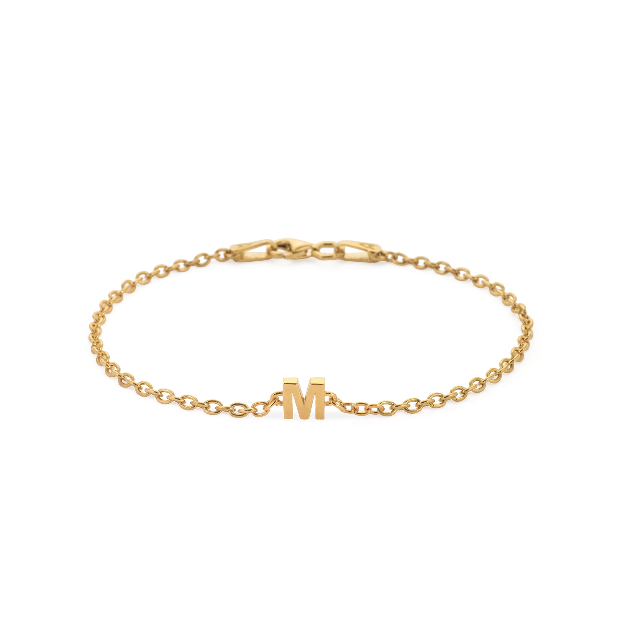 Alphabet Chain Bracelet in Gold