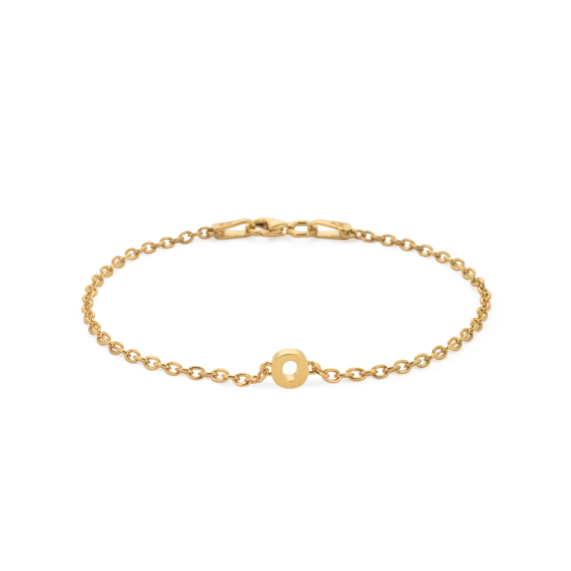 Alphabet Chain Bracelet in Gold