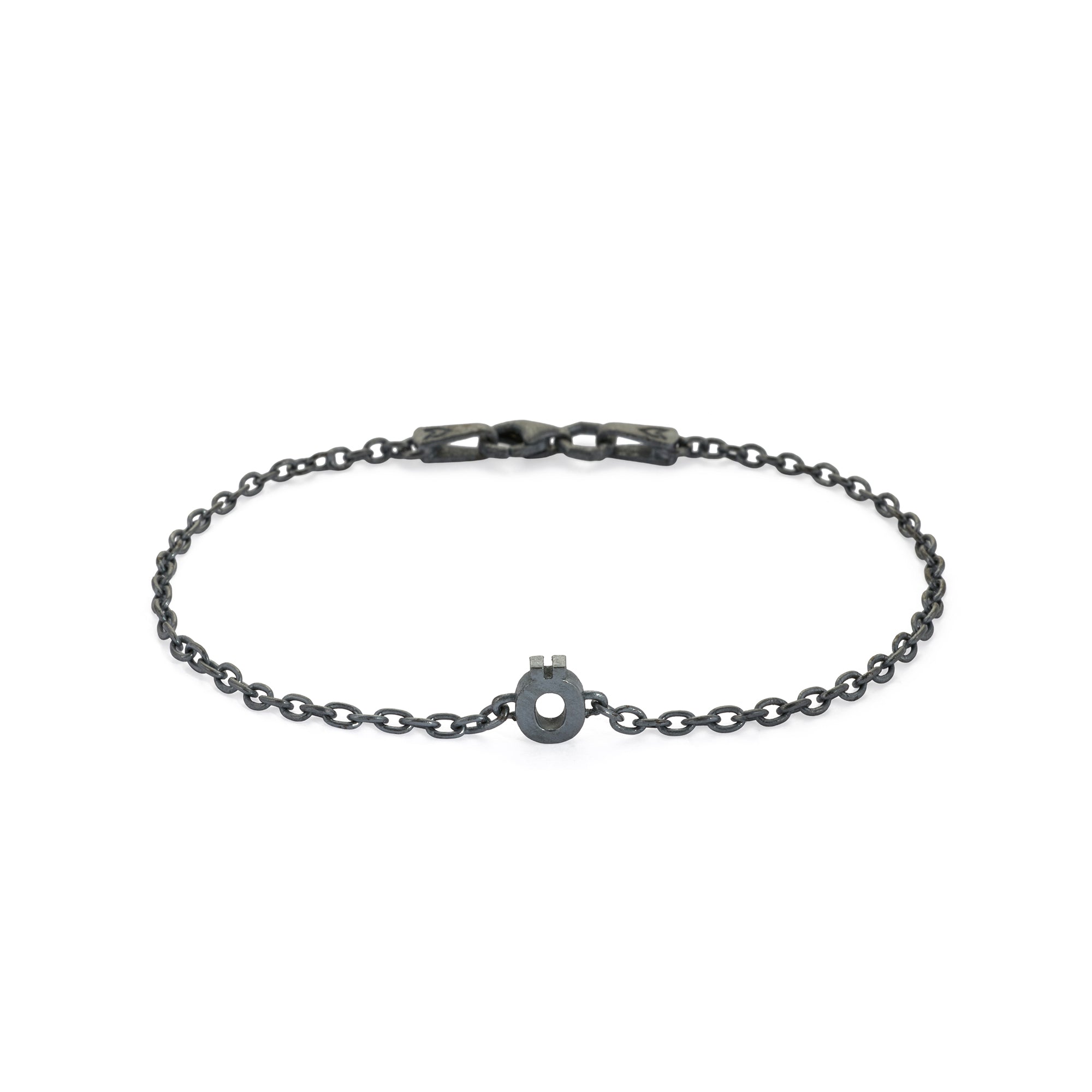 Alphabet Chain Bracelet in Oxide