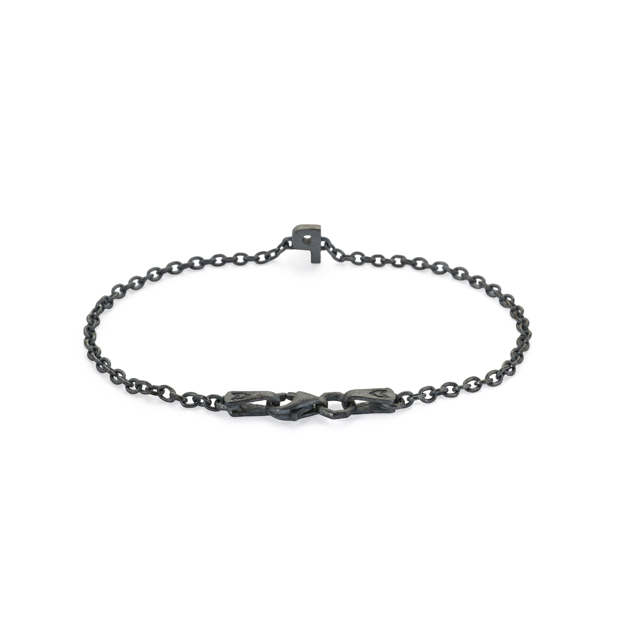 Alphabet Chain Bracelet in Oxide
