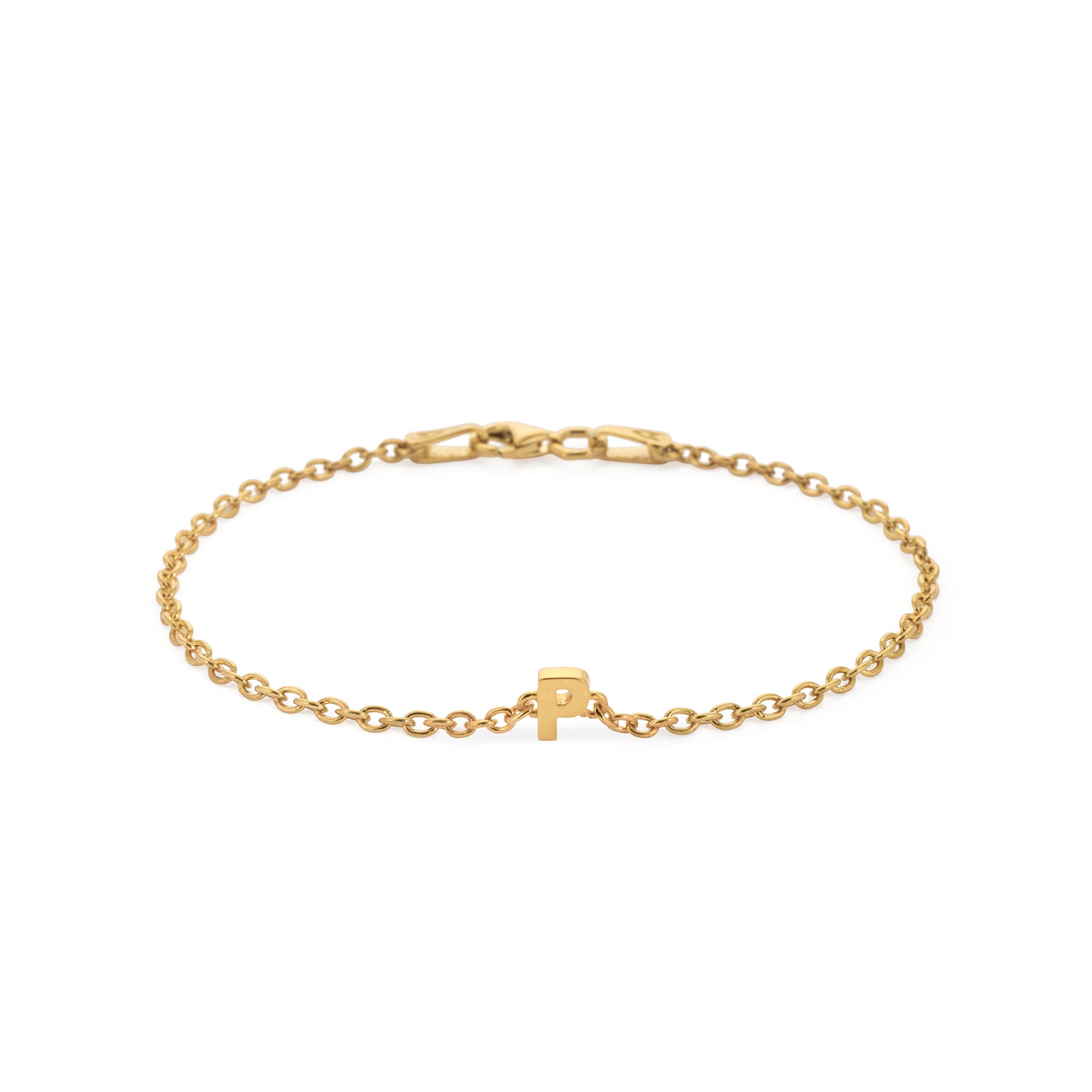 Alphabet Chain Bracelet in Gold