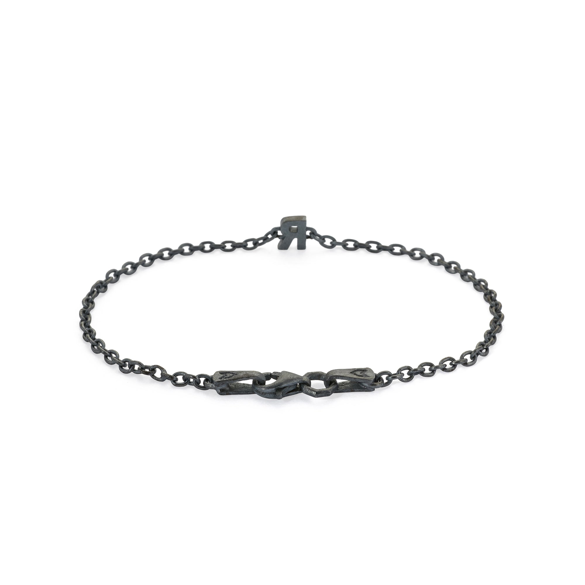 Alphabet Chain Bracelet in Oxide