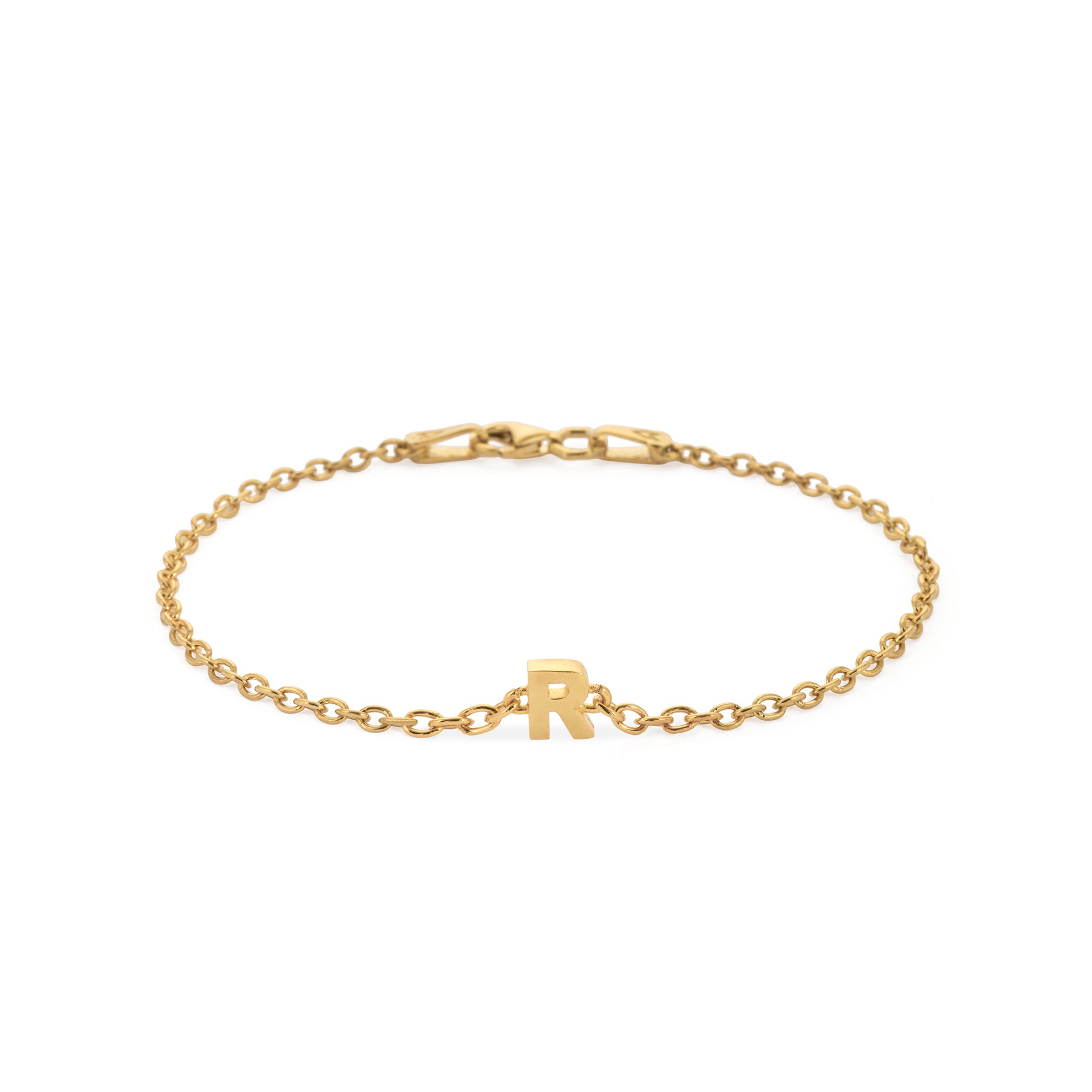 Alphabet Chain Bracelet in Gold