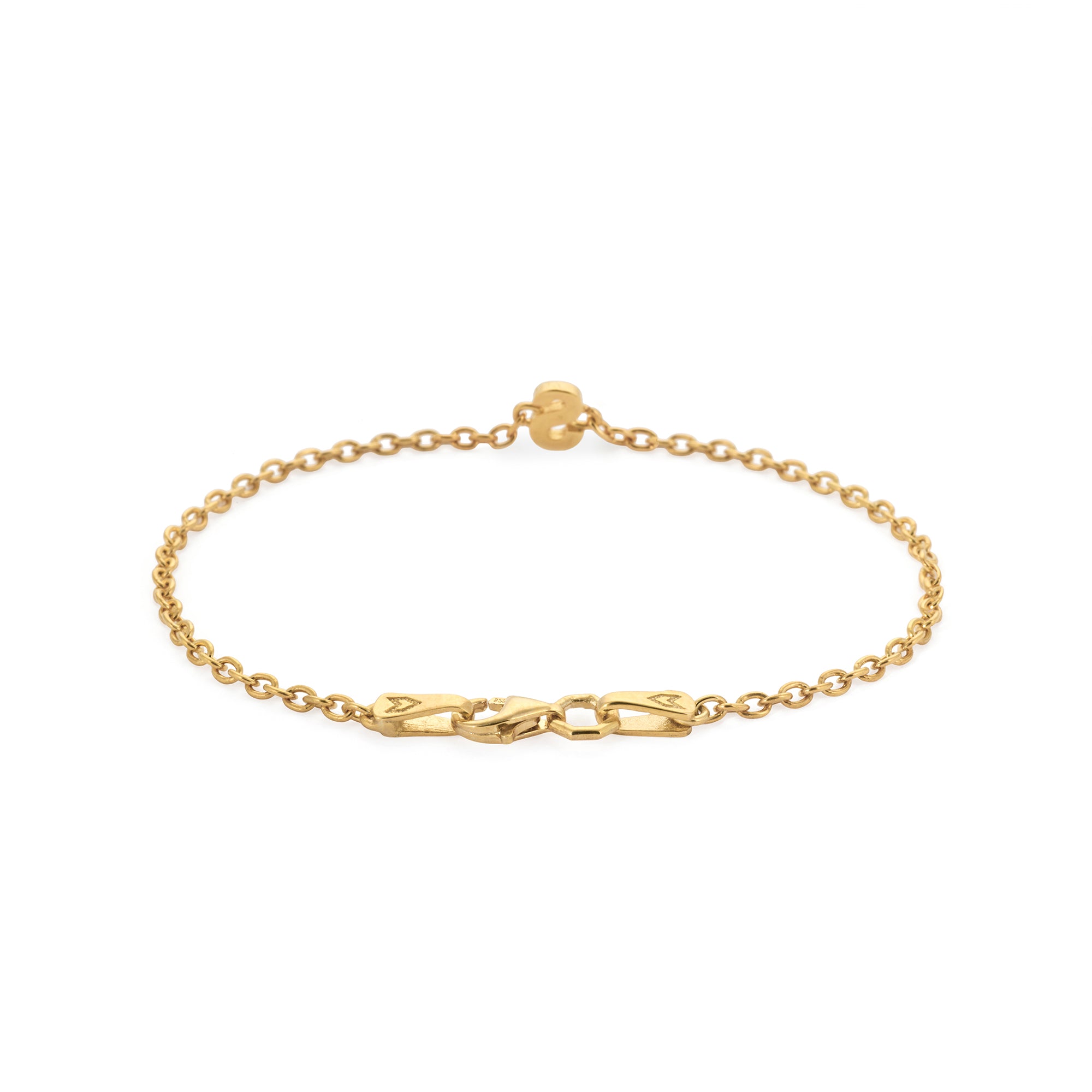 Alphabet Chain Bracelet in Gold