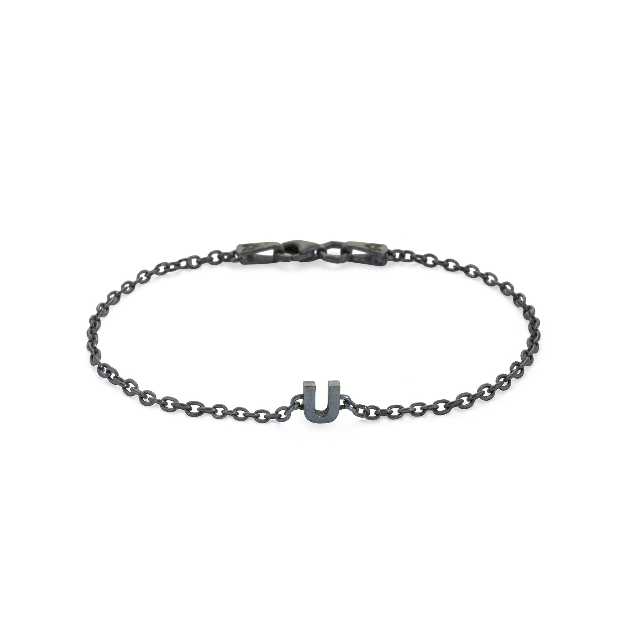 Alphabet Chain Bracelet in Oxide