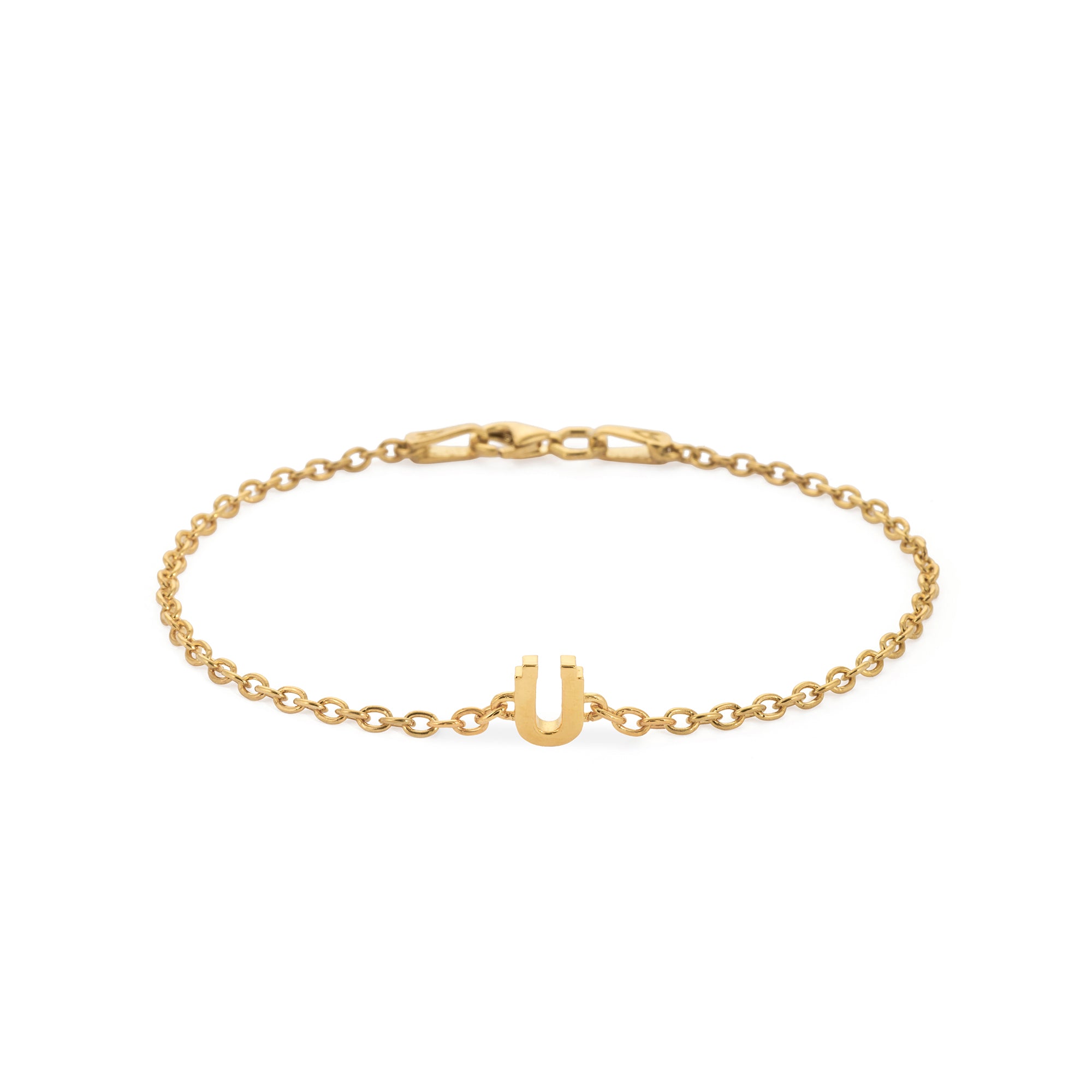 Alphabet Chain Bracelet in Gold