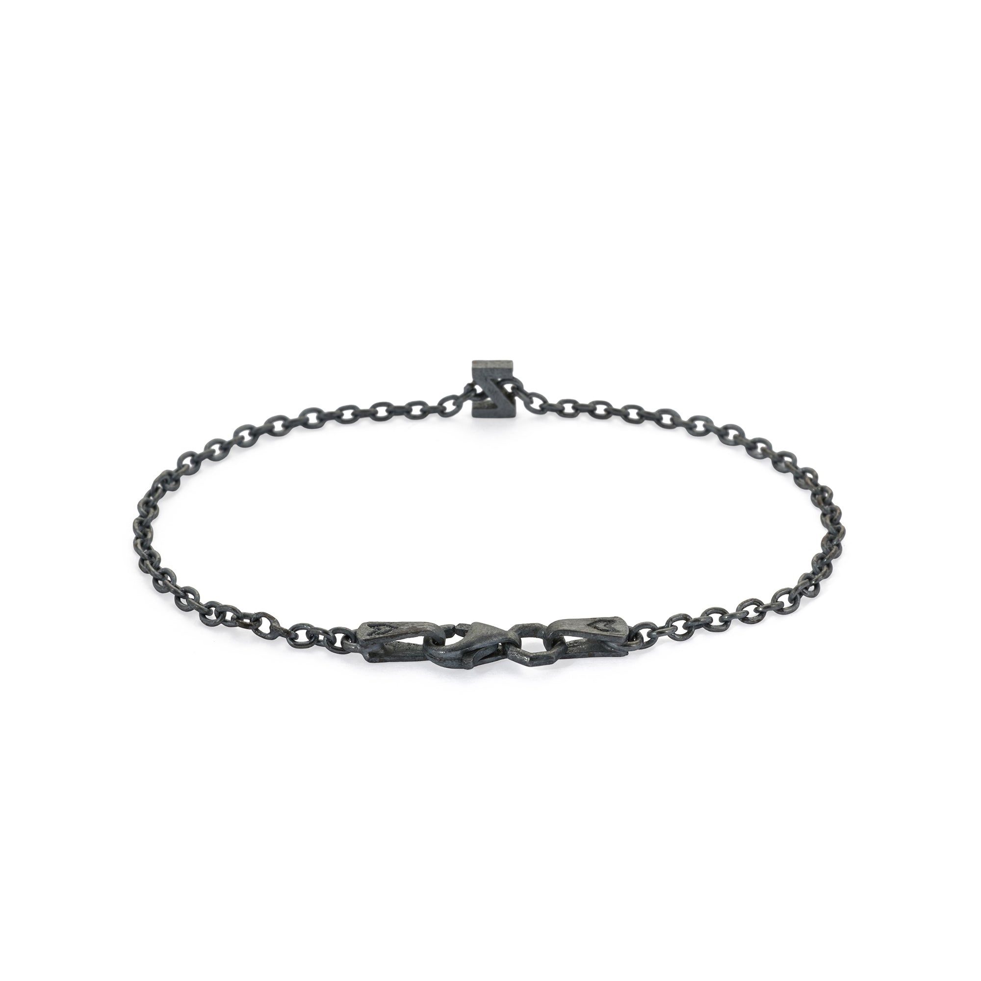 Alphabet Chain Bracelet in Oxide