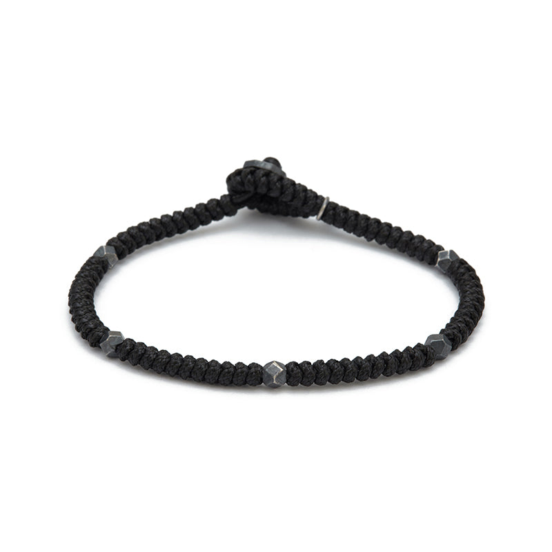 Black Snake Knot Bracelet in Oxide