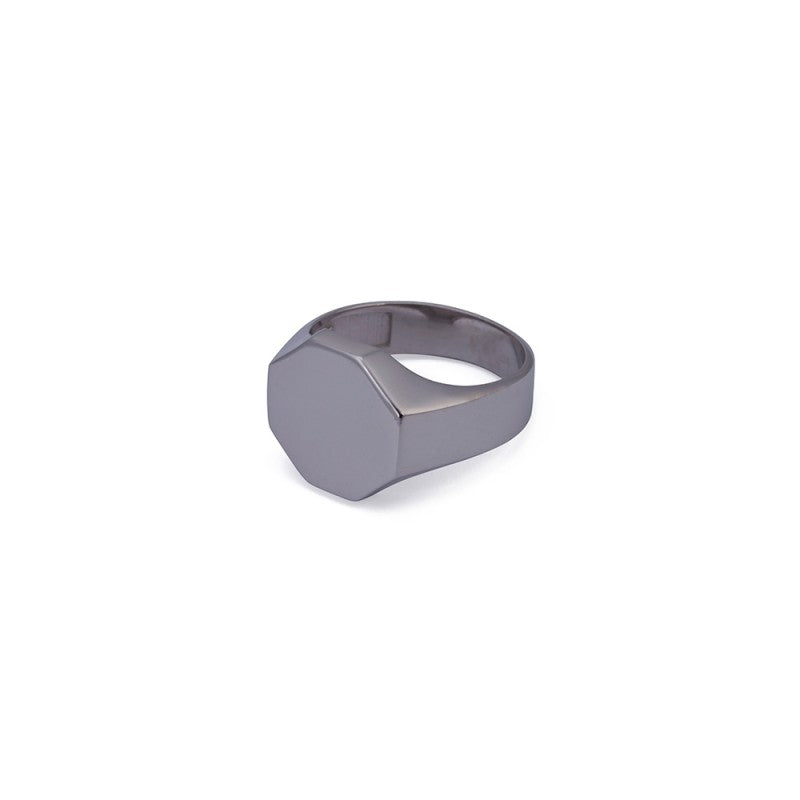 Octagonal Ring in Silver