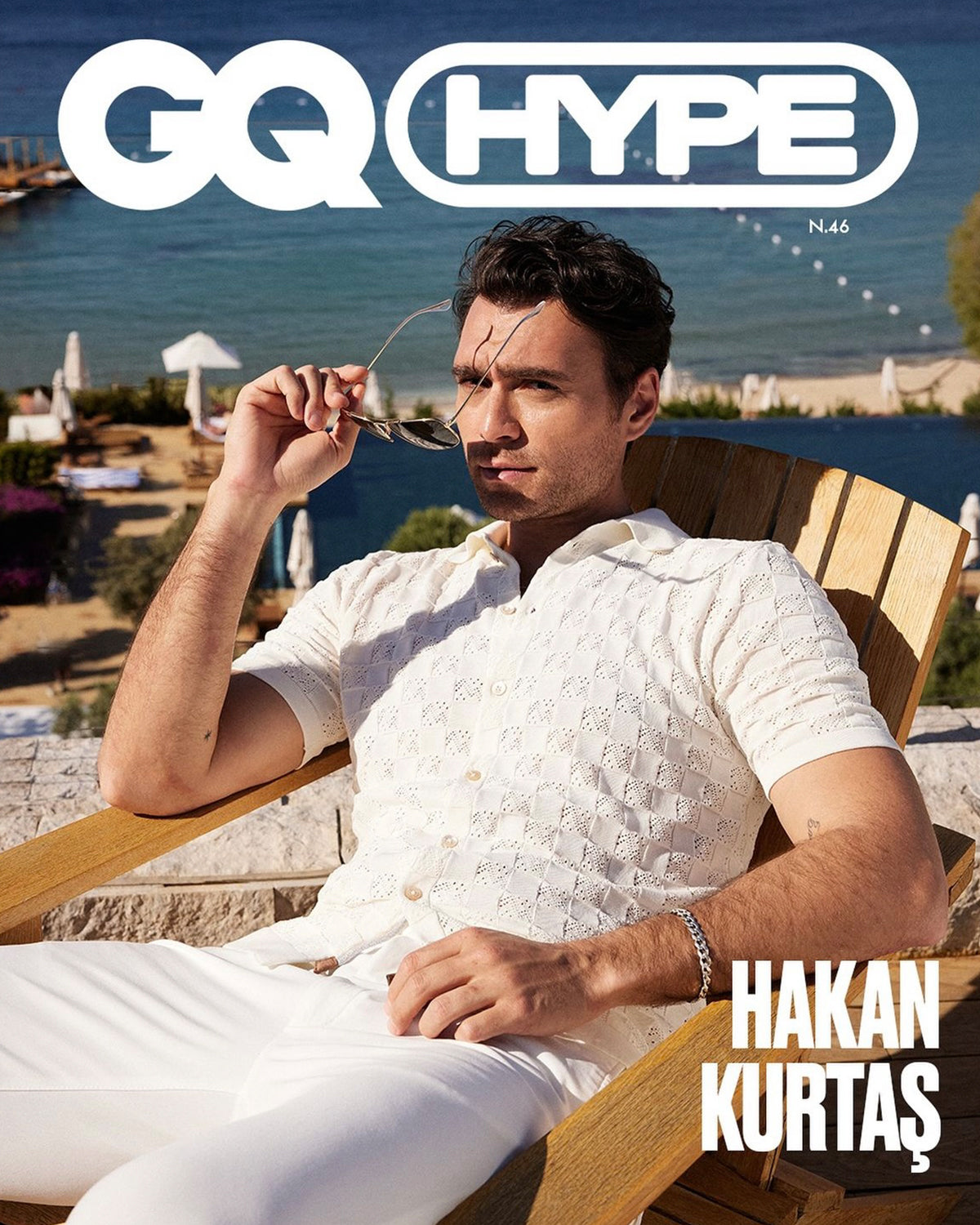 Curb Chain Bracelet on the cover of GQ HYPE