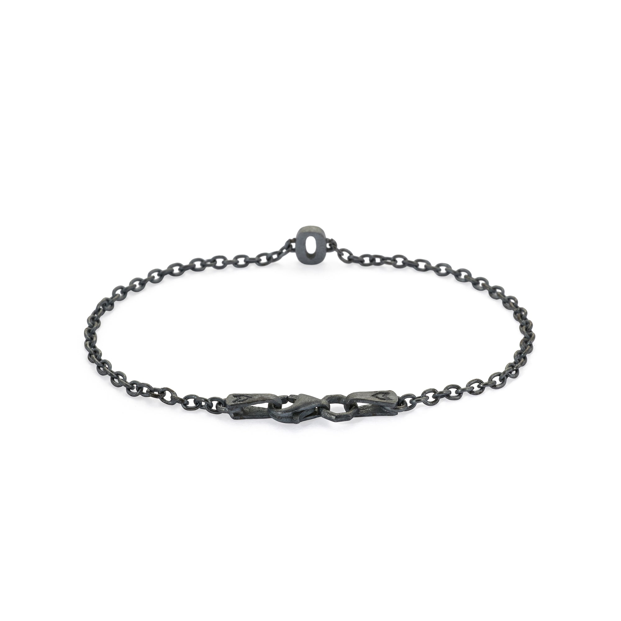 Numeric Chain Bracelet in Oxide