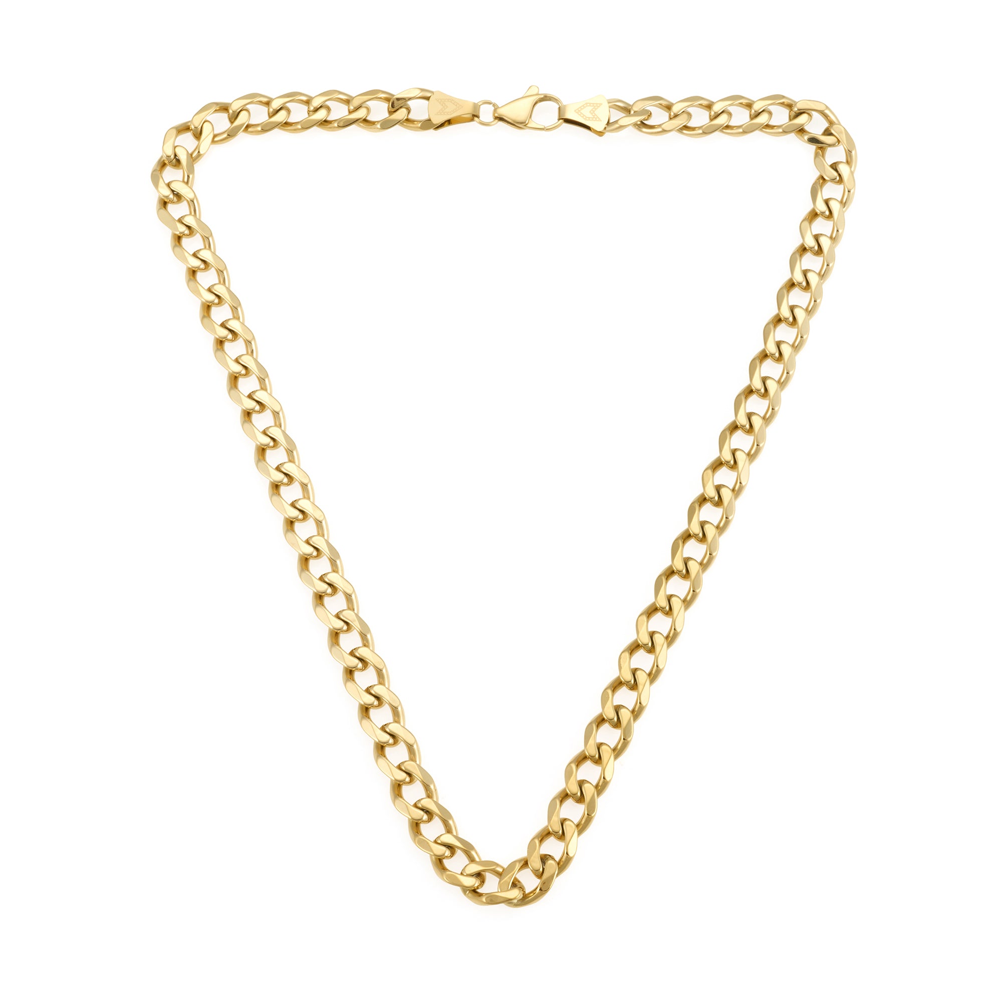 Curb Chain Necklace in Gold