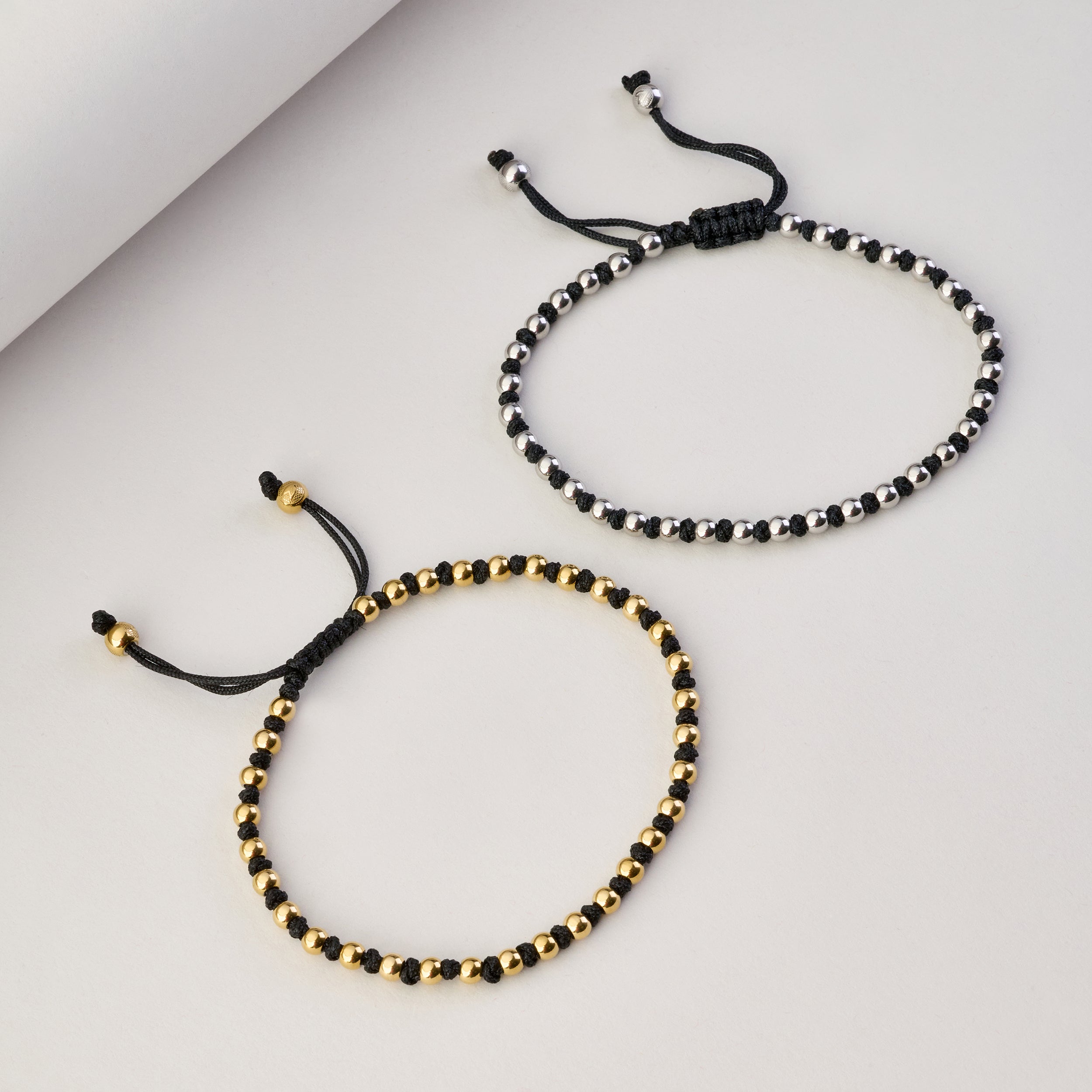 Macrame Balls Bracelet in Gold