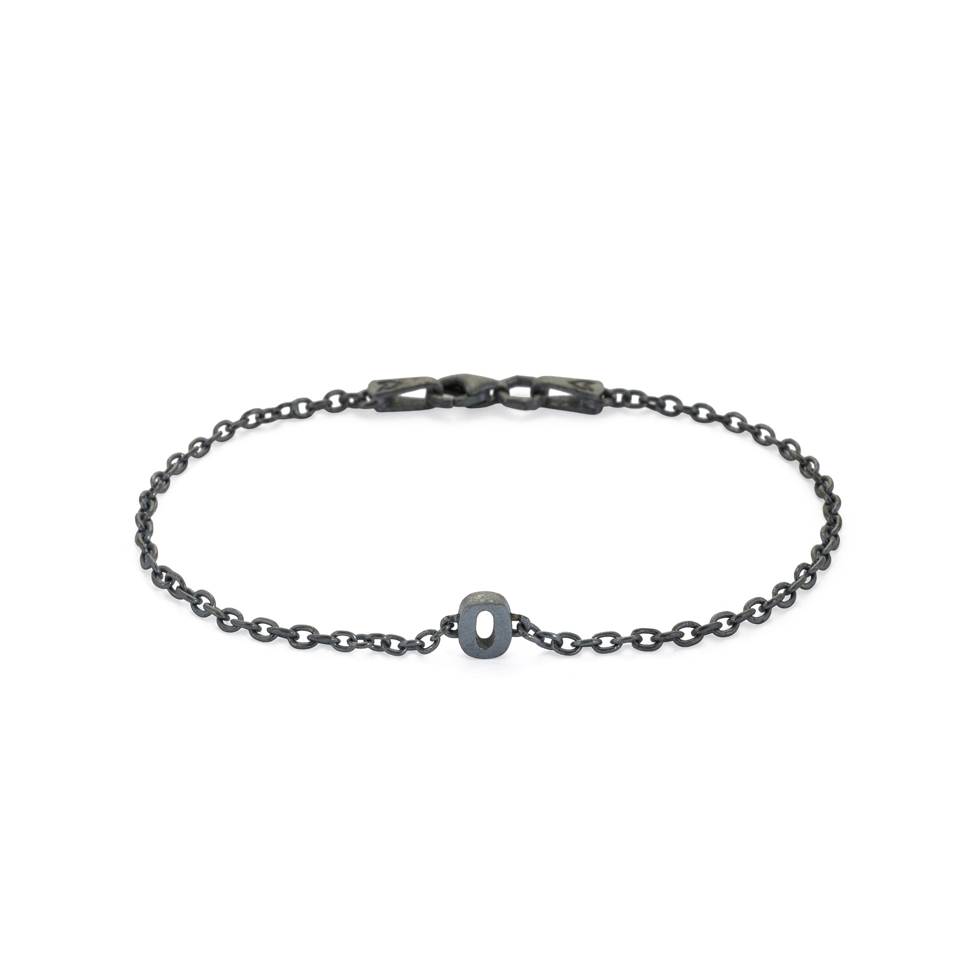 Numeric Chain Bracelet in Oxide