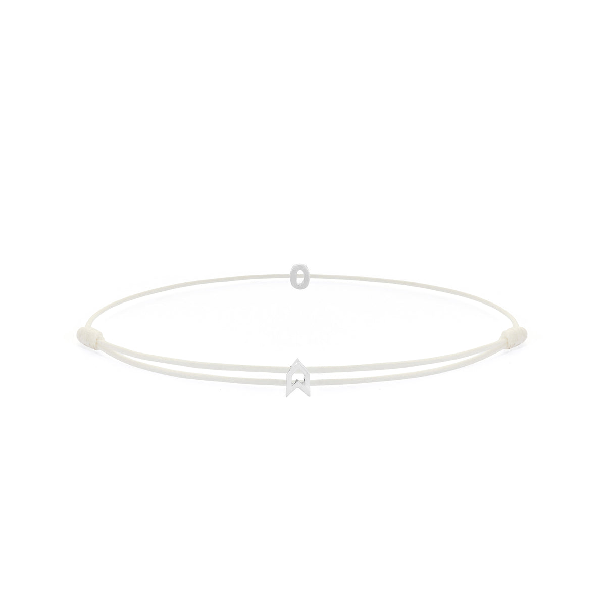 Numeric White Chance Bracelet in Silver
