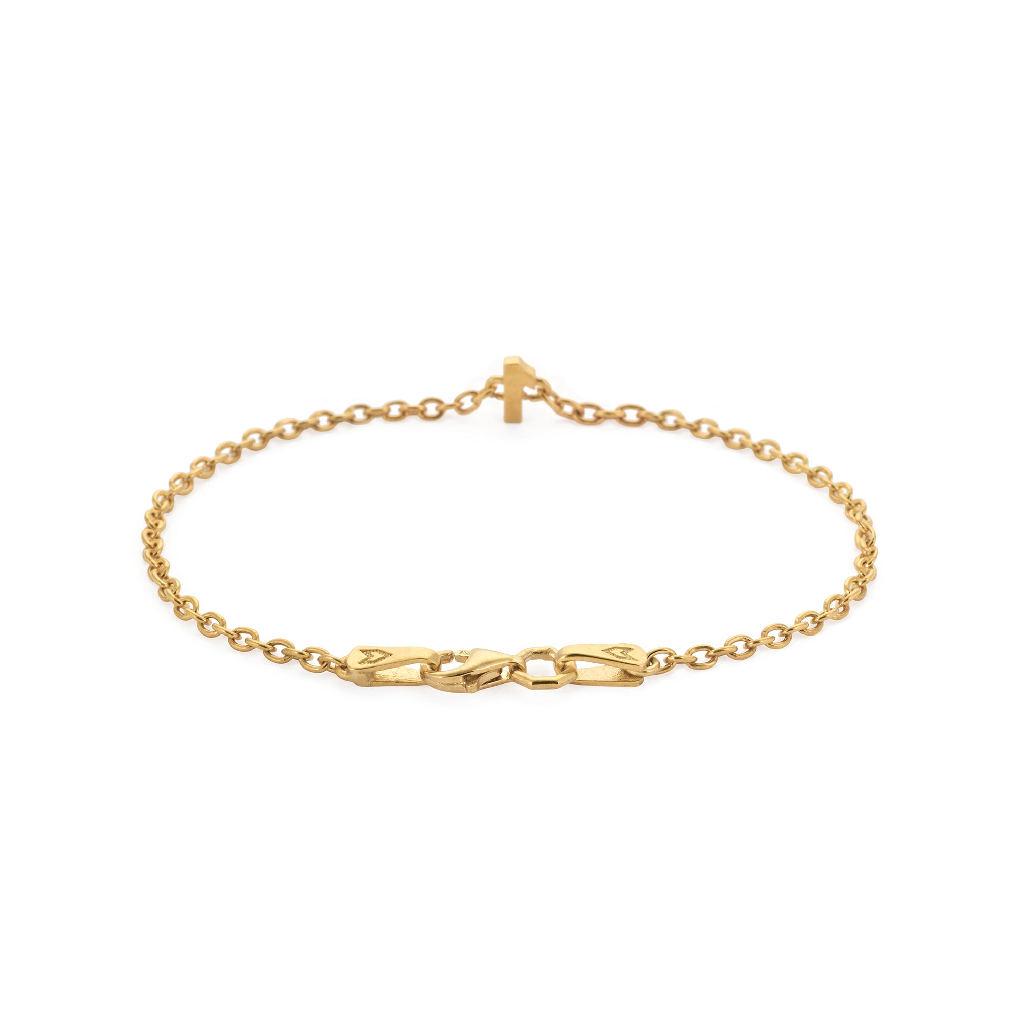 Numeric Chain Bracelet in Gold