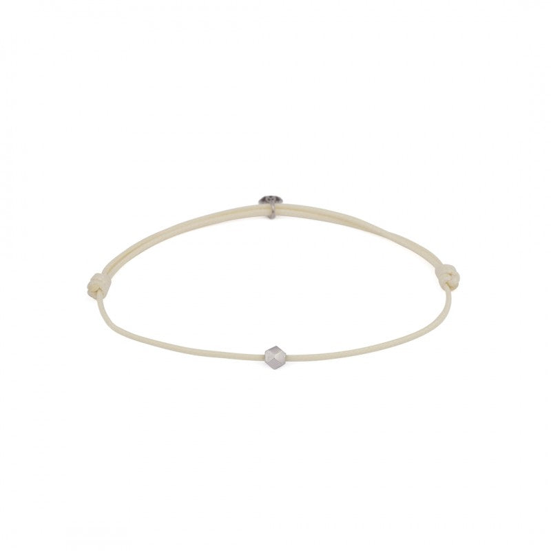 Cream Chance Bracelet in Silver