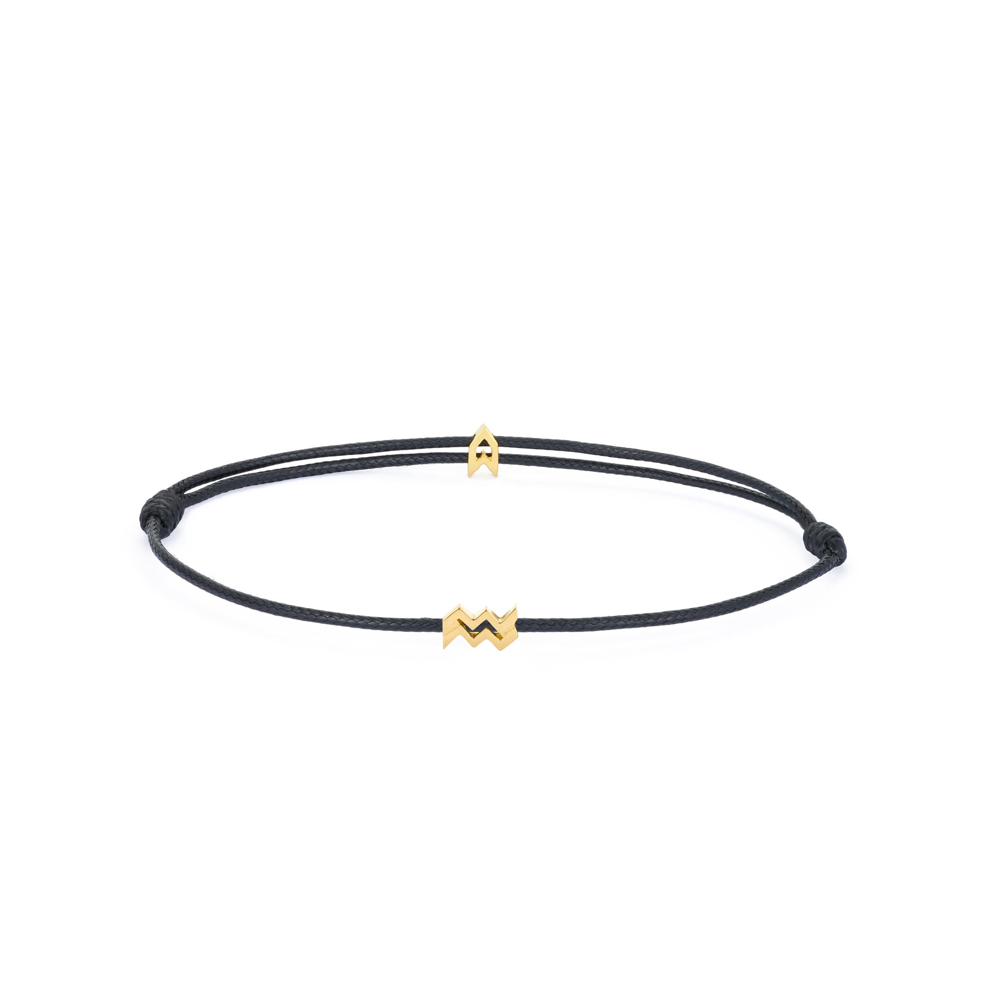 Zodiac Black Chance Bracelet in Gold