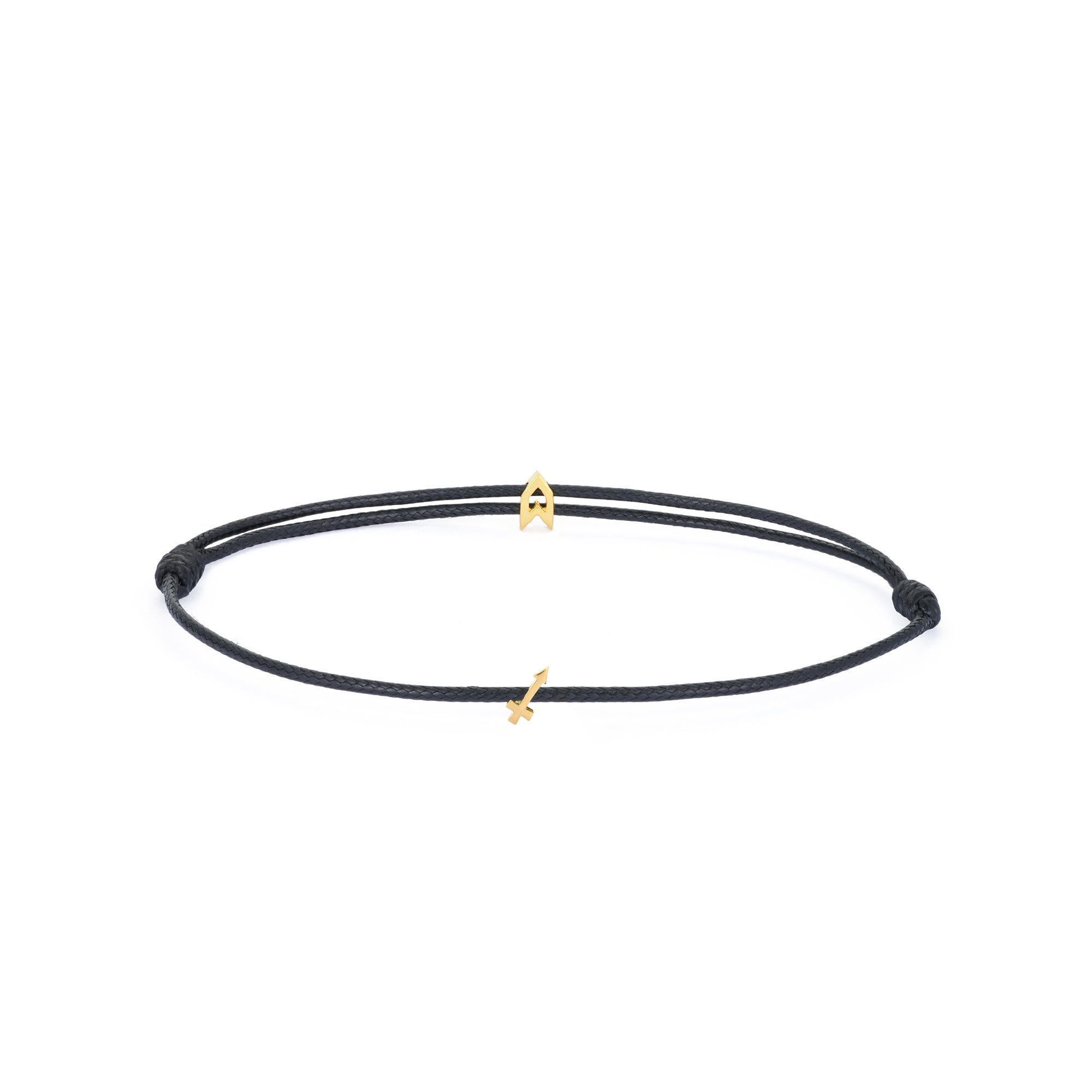 Zodiac Black Chance Bracelet in Gold