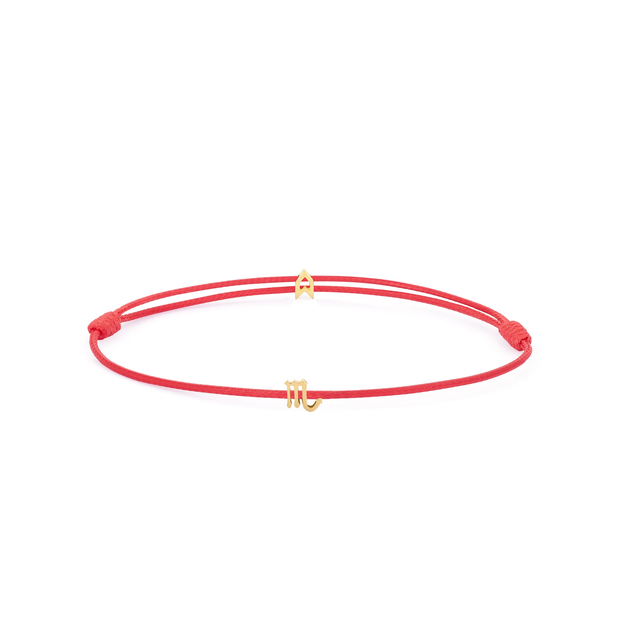 Zodiac Red Chance Bracelet in Gold