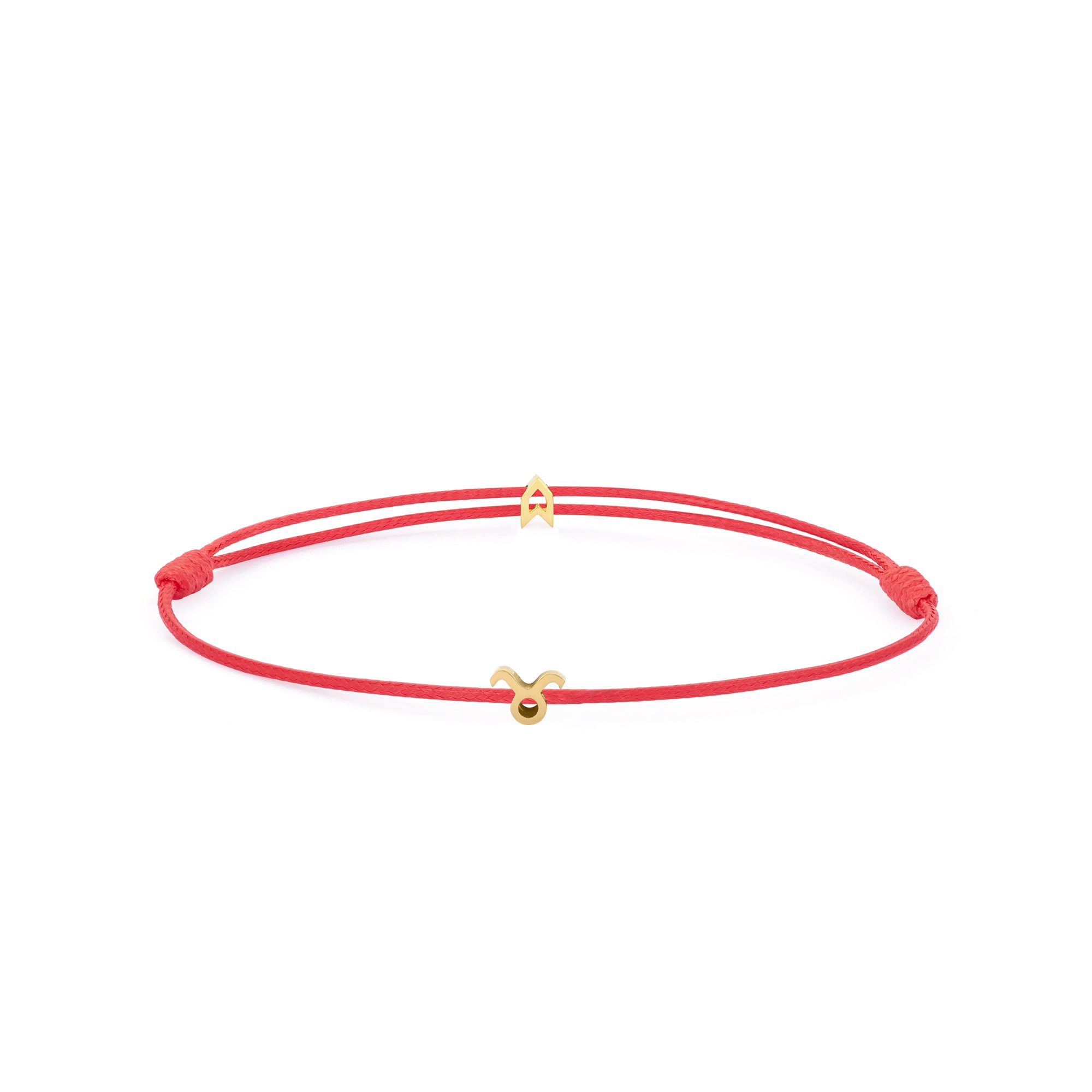 Zodiac Red Chance Bracelet in Gold