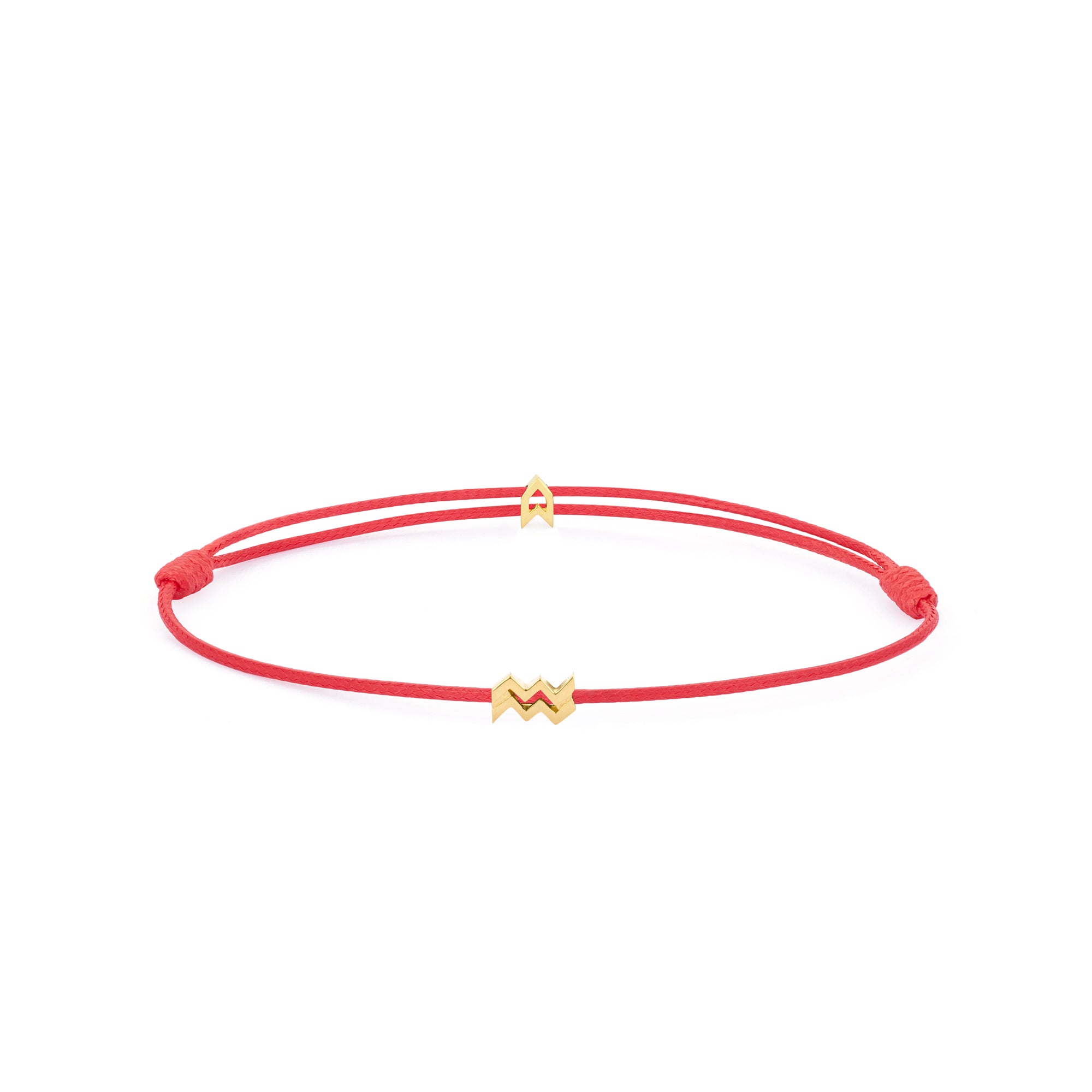 Zodiac Red Chance Bracelet in Gold