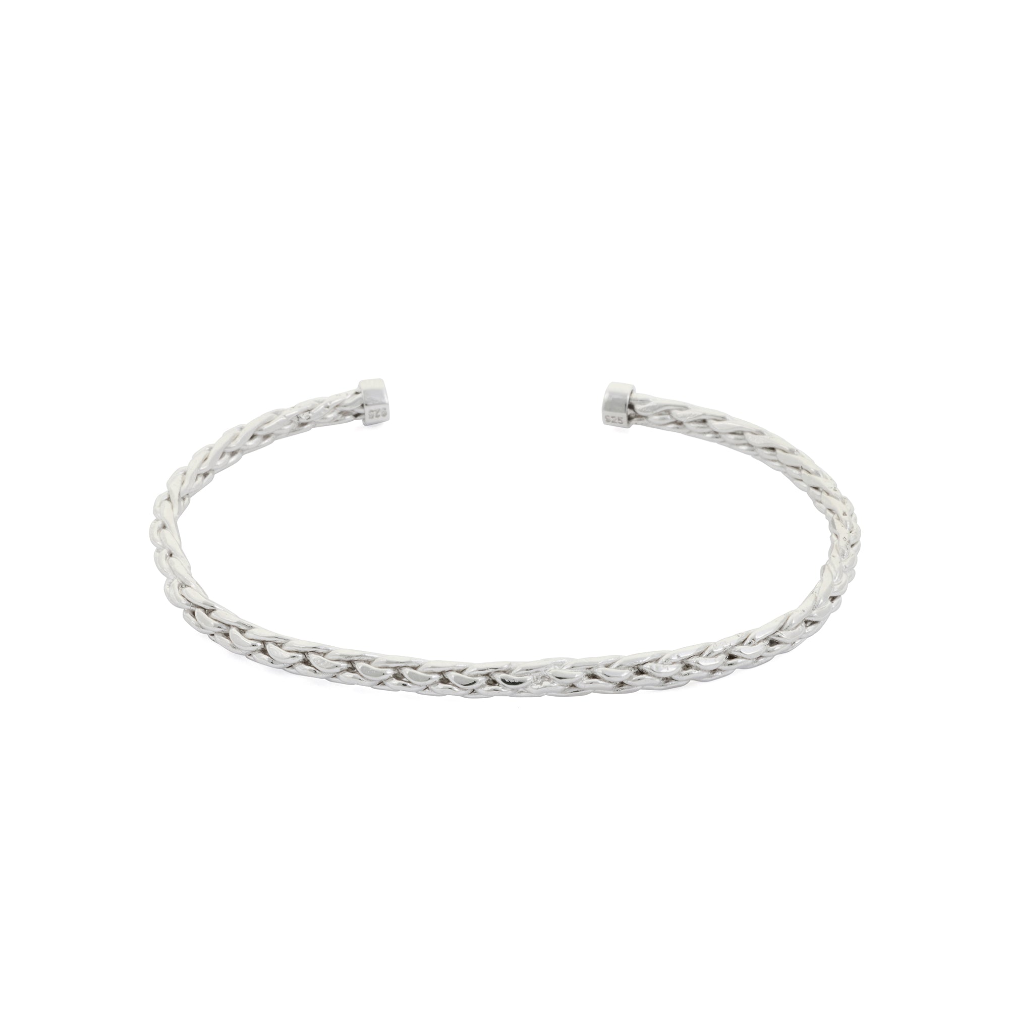 Mesh Bangle in Silver