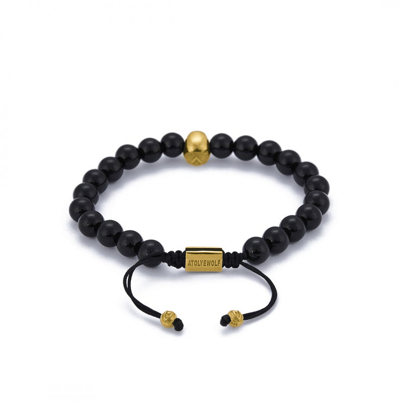 Oksit Siyah Taşlı Şimşek Kolye