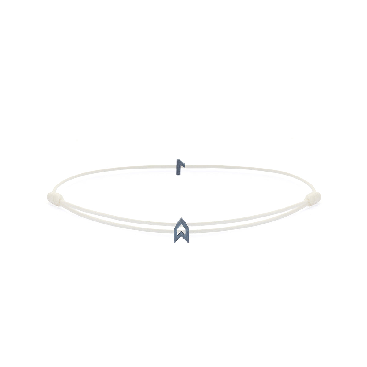 Numeric White Chance Bracelet in Oxide