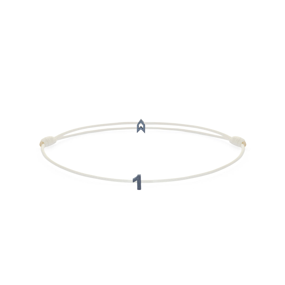 Numeric White Chance Bracelet in Oxide